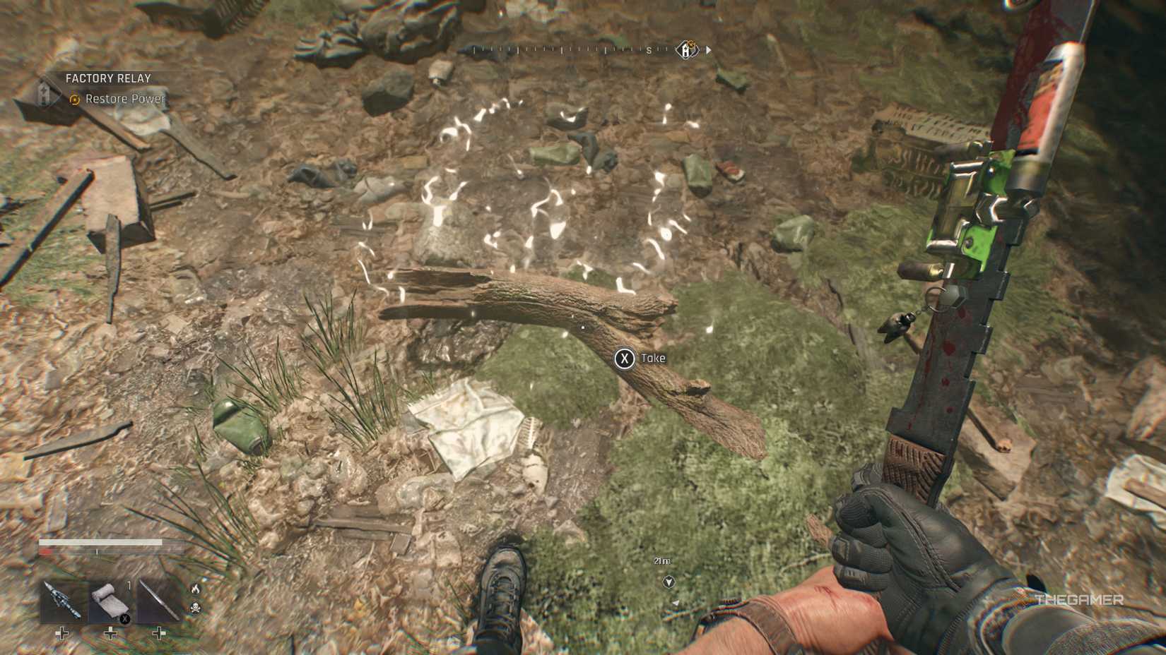 Dying Light Beast Mysterious Stick number 2 by the water.