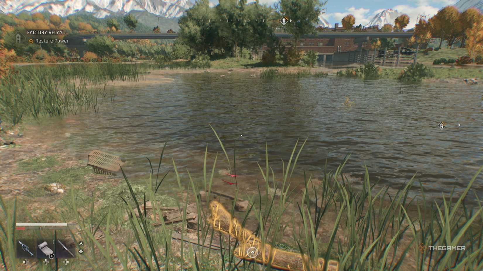 Dying Light Beast Mysterious Stick four by the water.