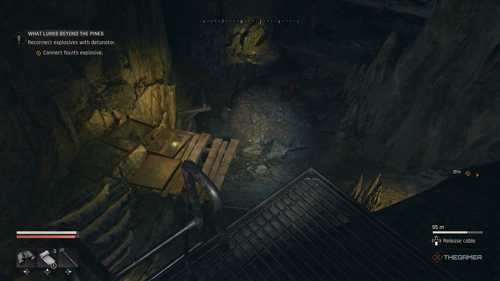 The path to the fourth explosive.