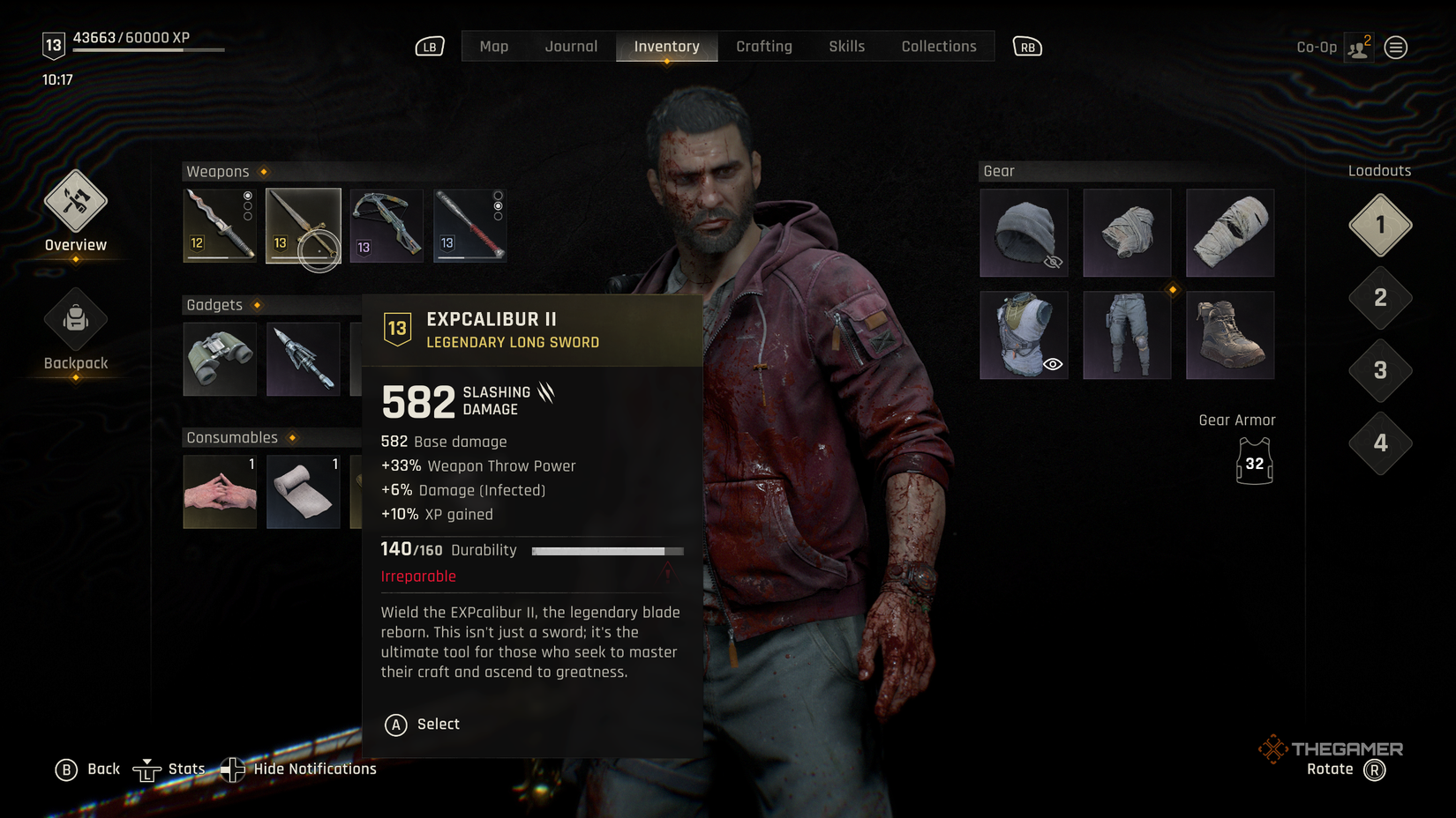 The EXPcalibur II in Dying Light: The Beast.