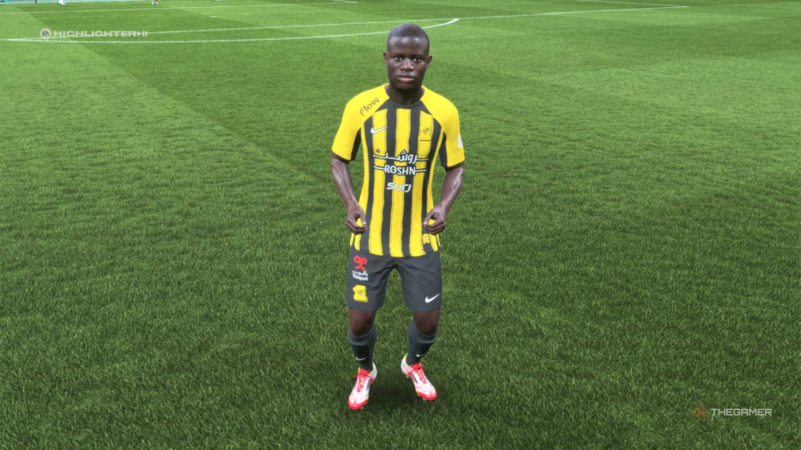 The Best Defensive Midfielders NGolo Kante on the pitch in EA Sports FC 26.