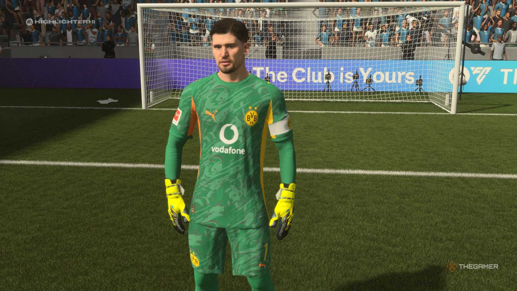 The Best Goalkeepers Gregor Kobel on the pitch in EA Sports FC 26.