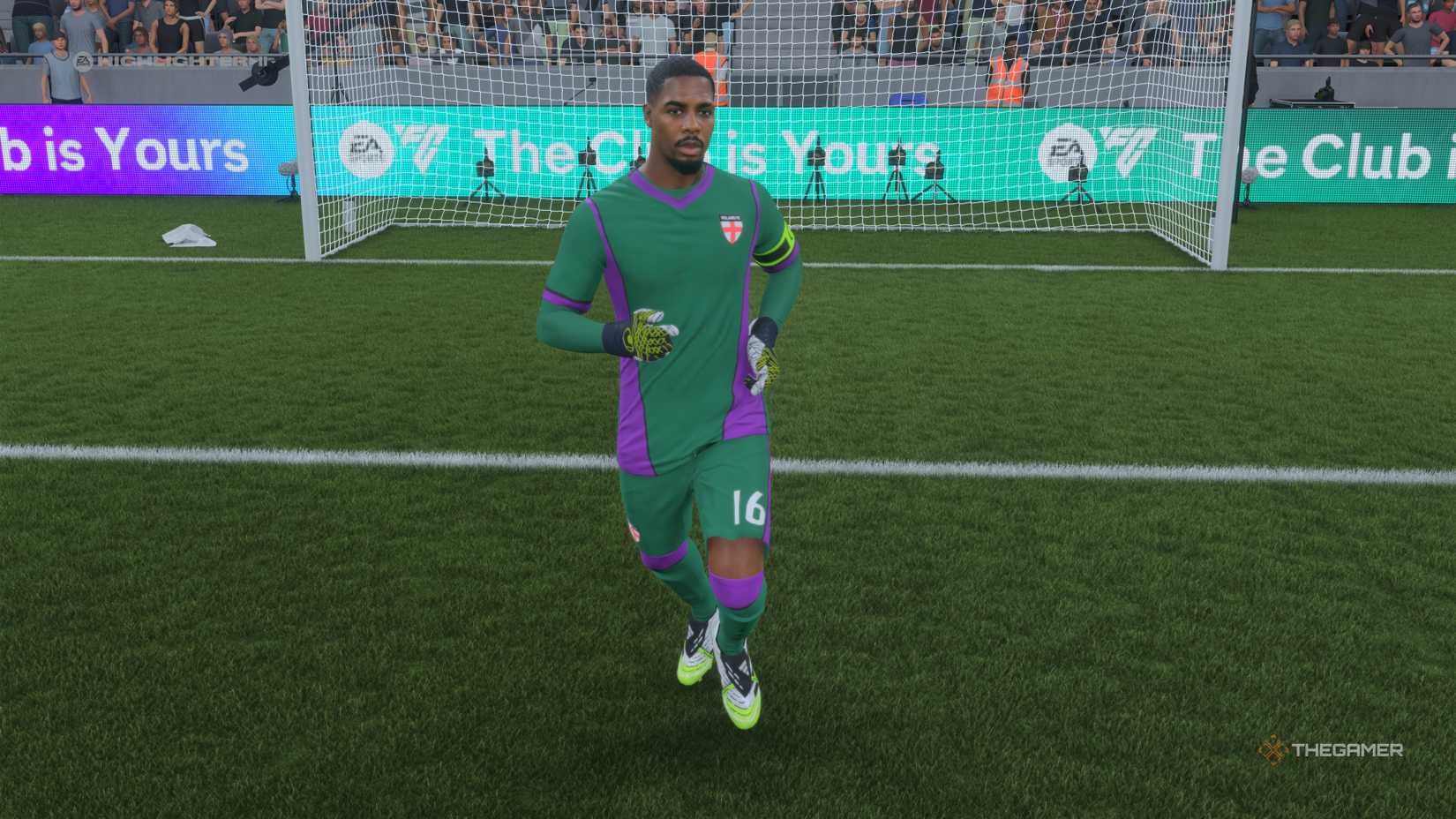 The Best Goalkeepers Mike Maignan on the pitch in EA Sports FC 26.
