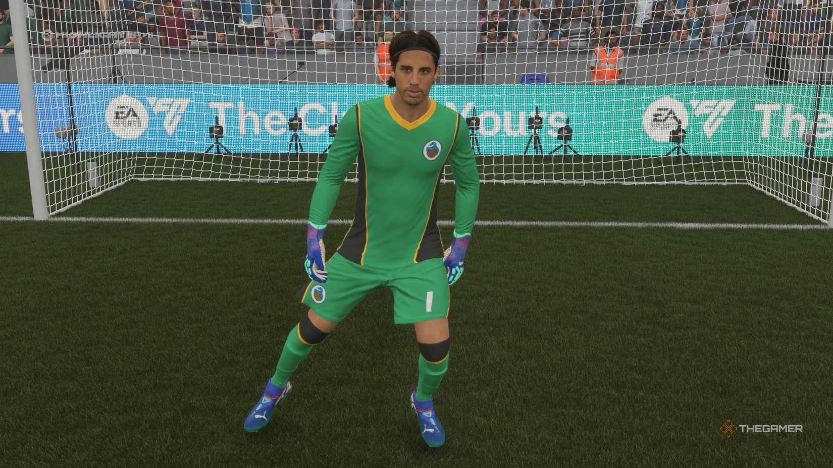 The Best Goalkeepers Yan Sommer on the pitch in EA Sports FC 26.