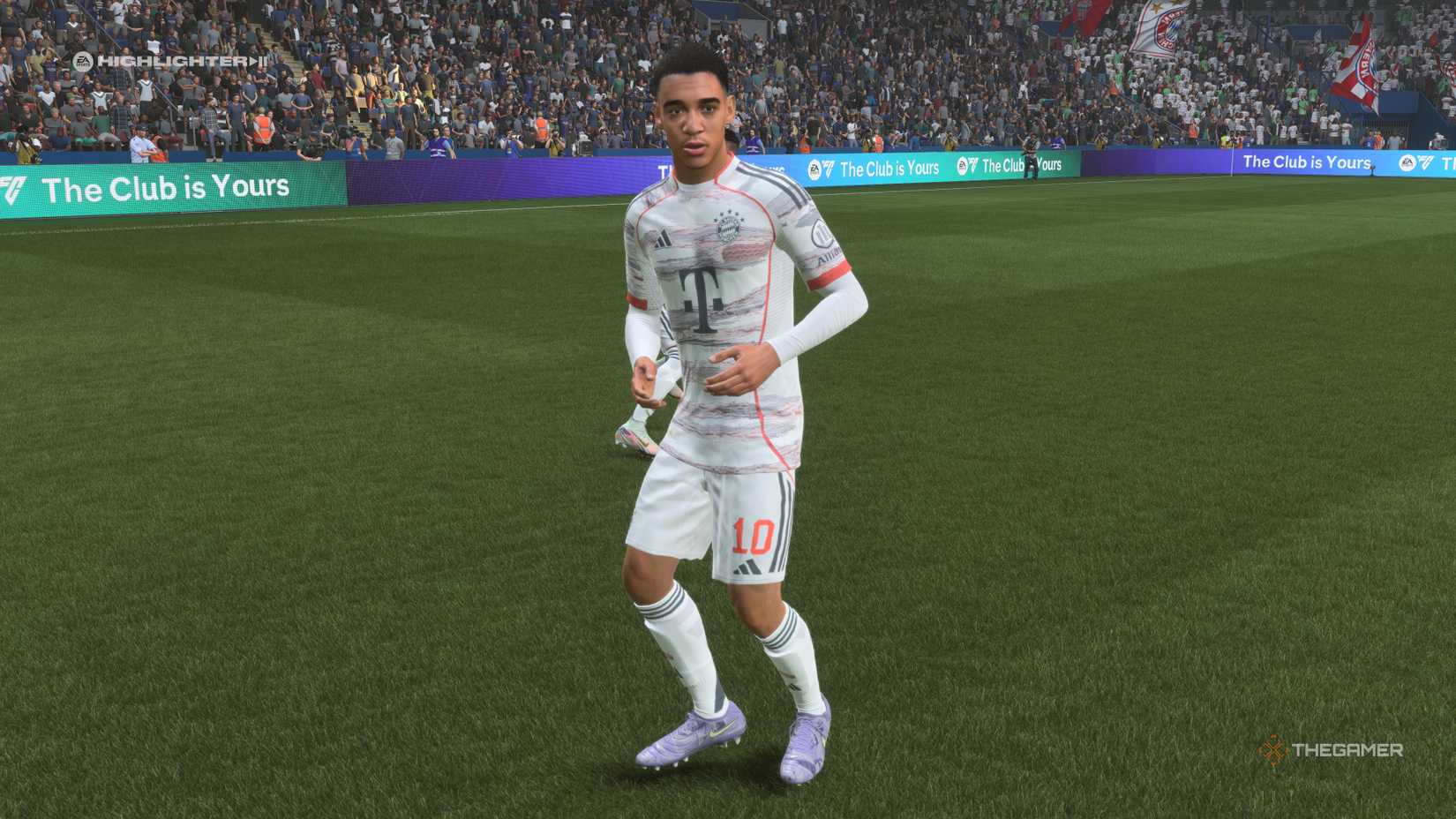 The Best Midfielders Jamal Musiala on the pitch in EA Sports FC 26.