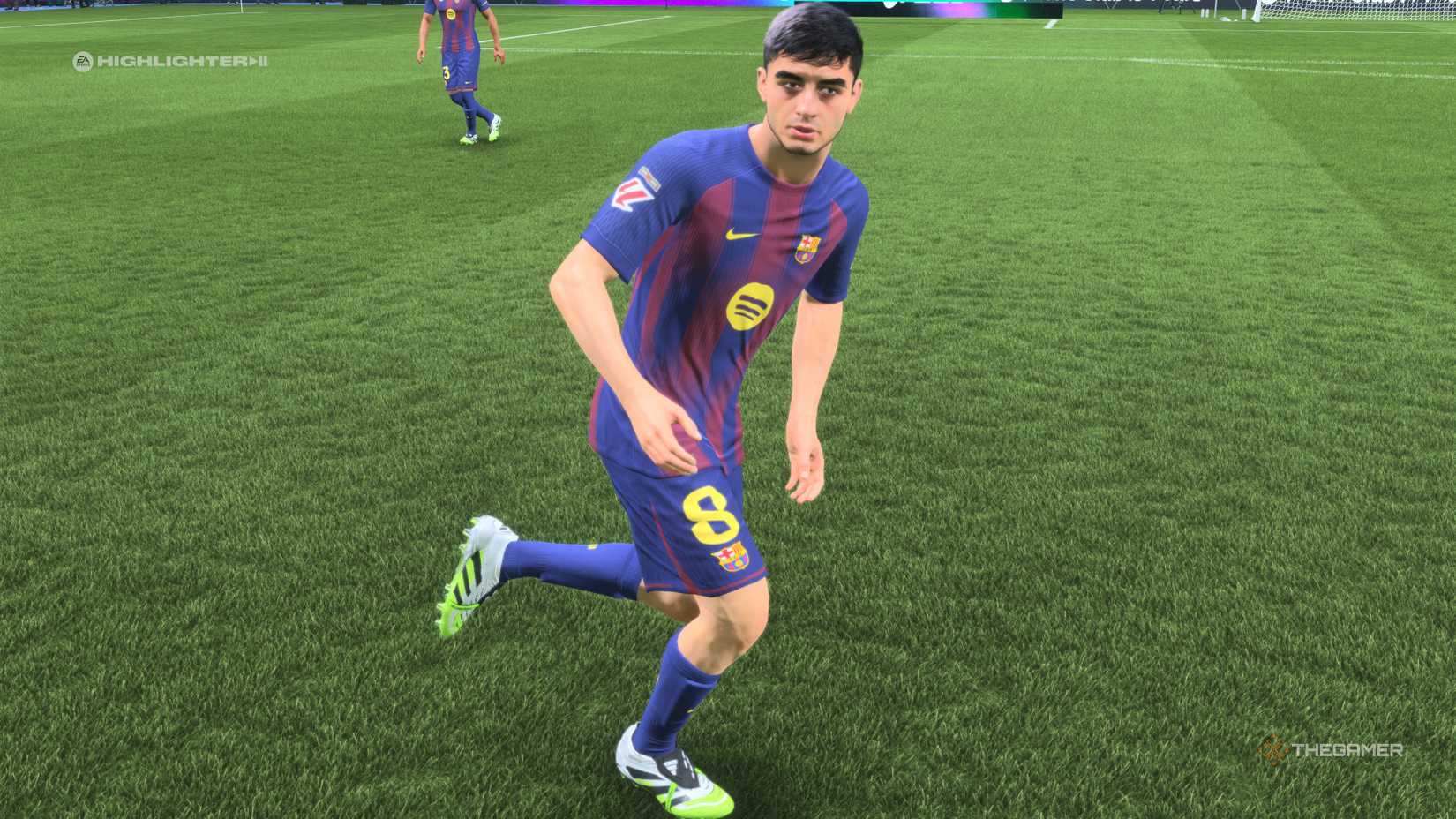 The Best Midfielders Pedri on the pitch in EA Sports FC 26.