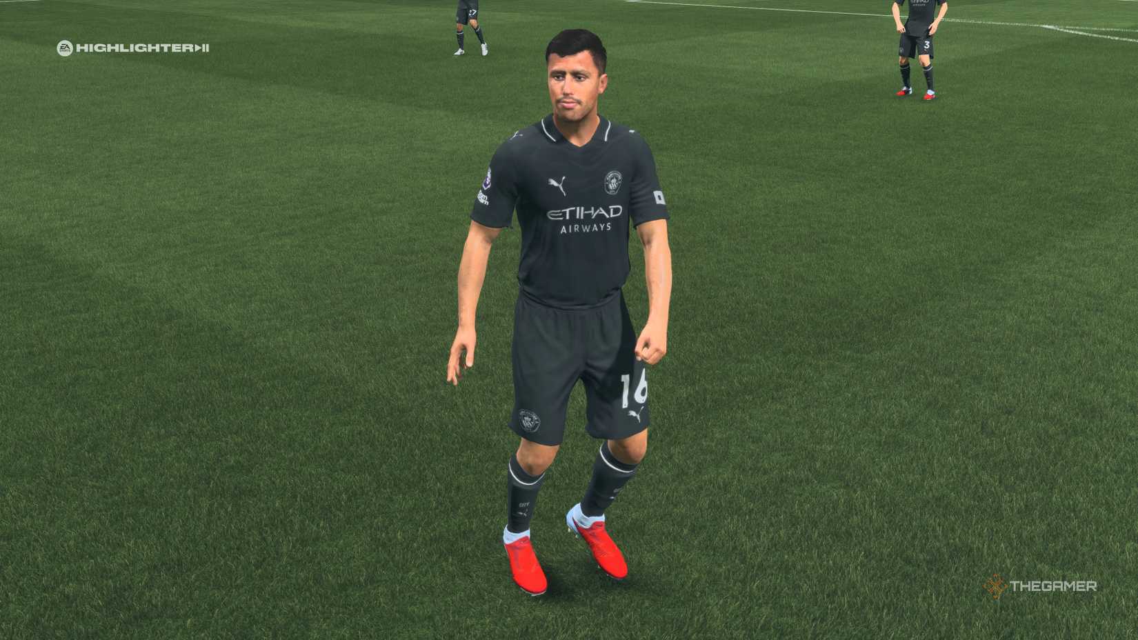 The Best Midfielders Rodri on the pitch in EA Sports FC 26.