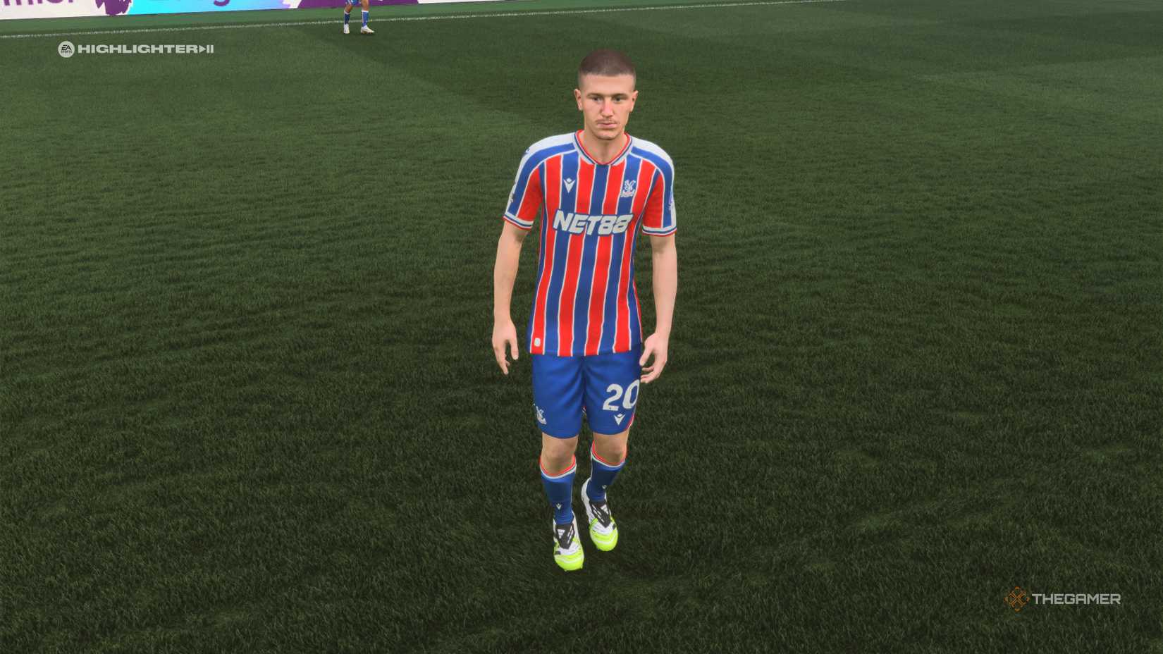 The Best Young Defensive Midfielders Adam Wharton on the pitch in EA Sports FC 26.