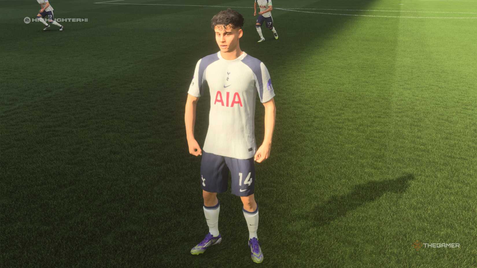 The Best Young Defensive Midfielders Archie Gray on the pitch in EA Sports FC 26.