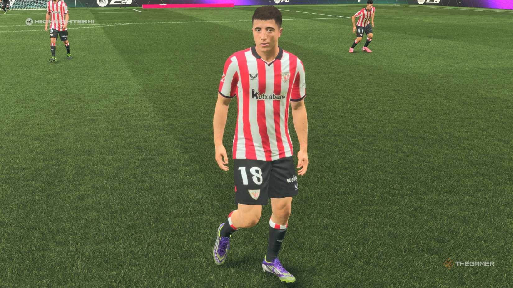 The Best Young Midfielders Jauregizar on the field in EA Sports FC 26.