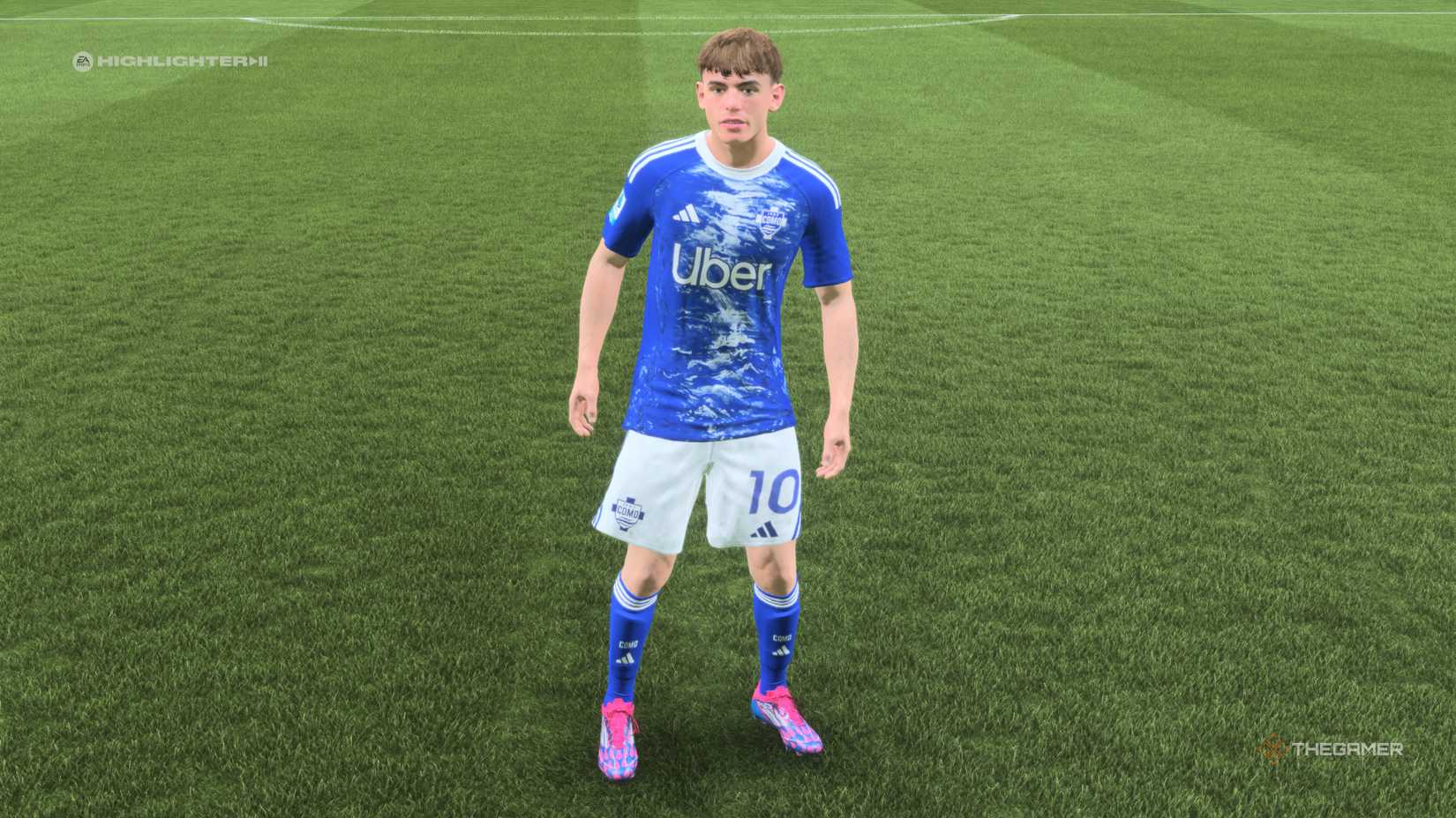 The Best Young Midfielders Nico Paz on the field in EA Sports FC 26.