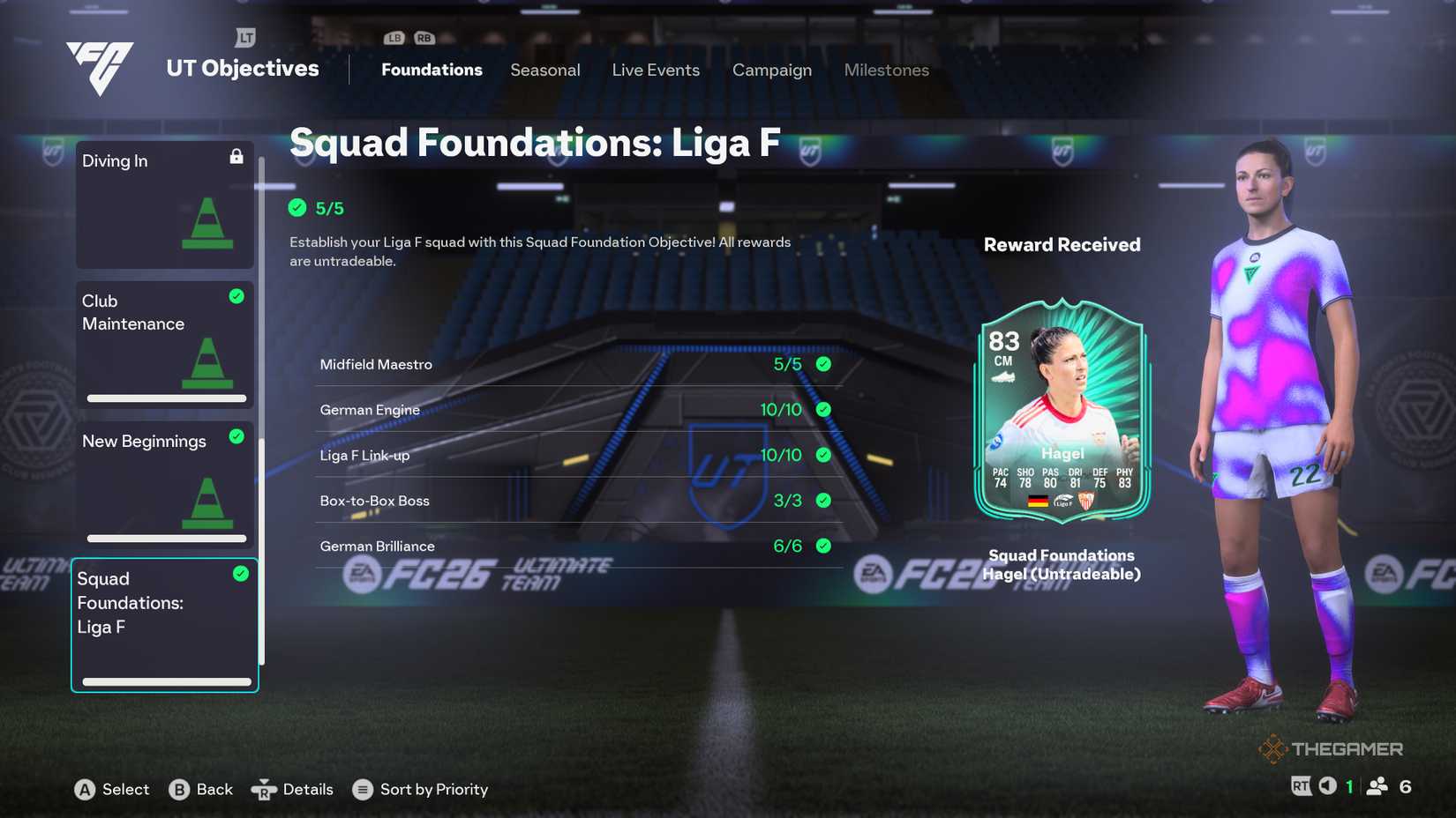 The Ultimate Team Squad Foundations: Liga F in EA Sports FC 26.