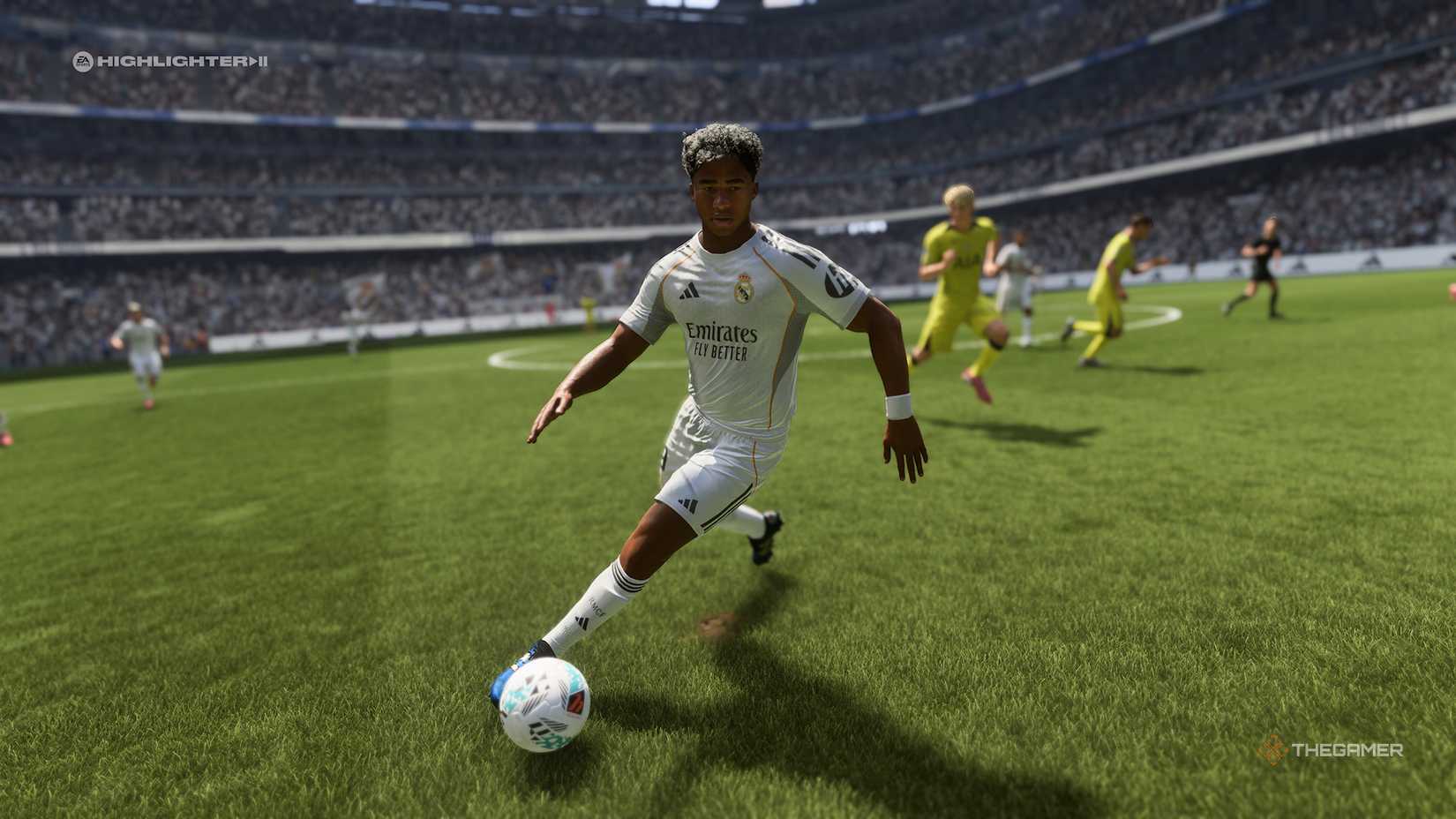 Endrick controlling the ball in EA Sports FC 26.