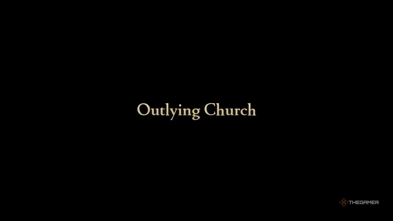 A title card for the Outlying Church mission in Final Fantasy Tactics: The Ivalice Chronicles.