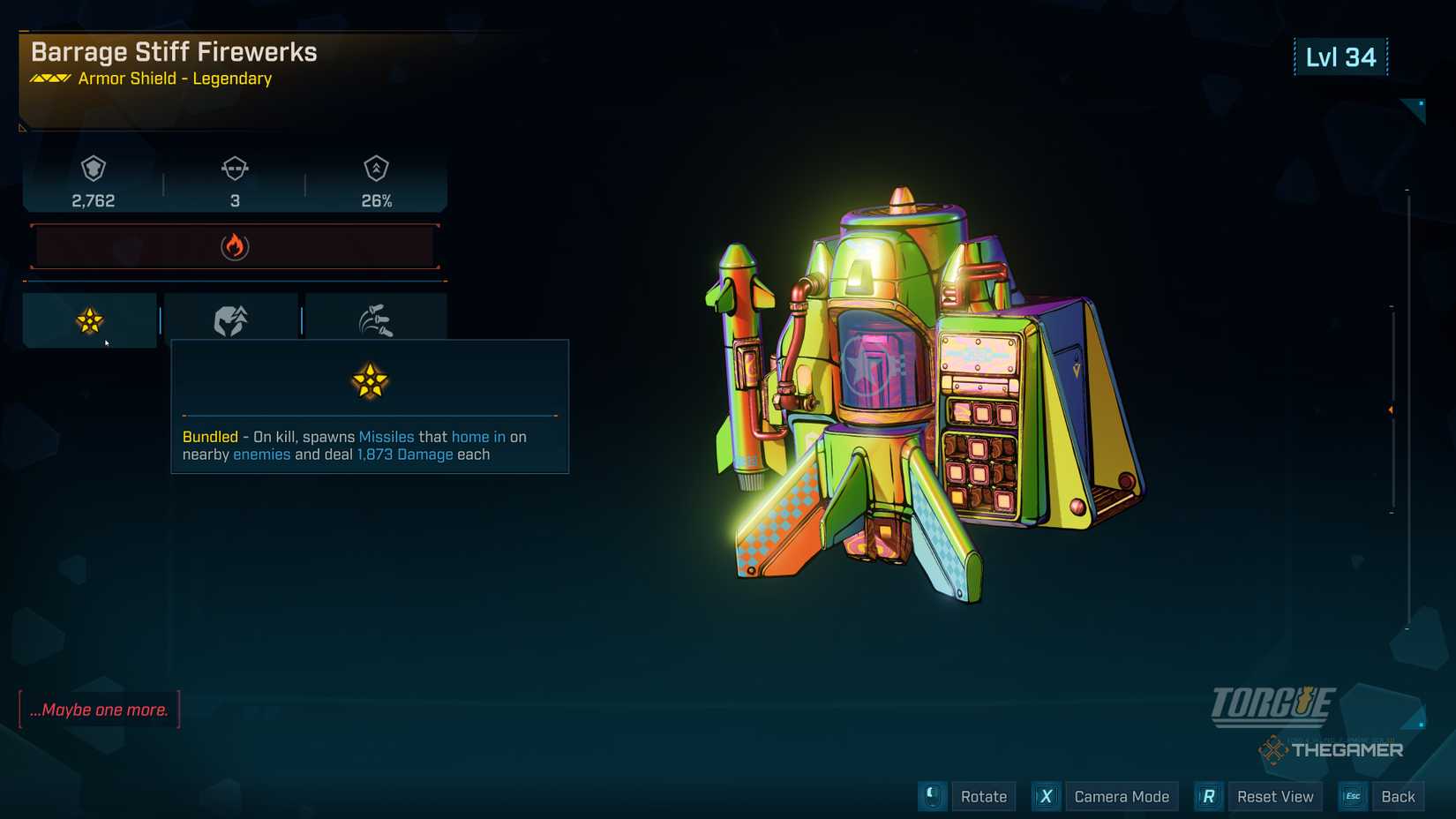 Firewerks Shield In Borderlands 4.