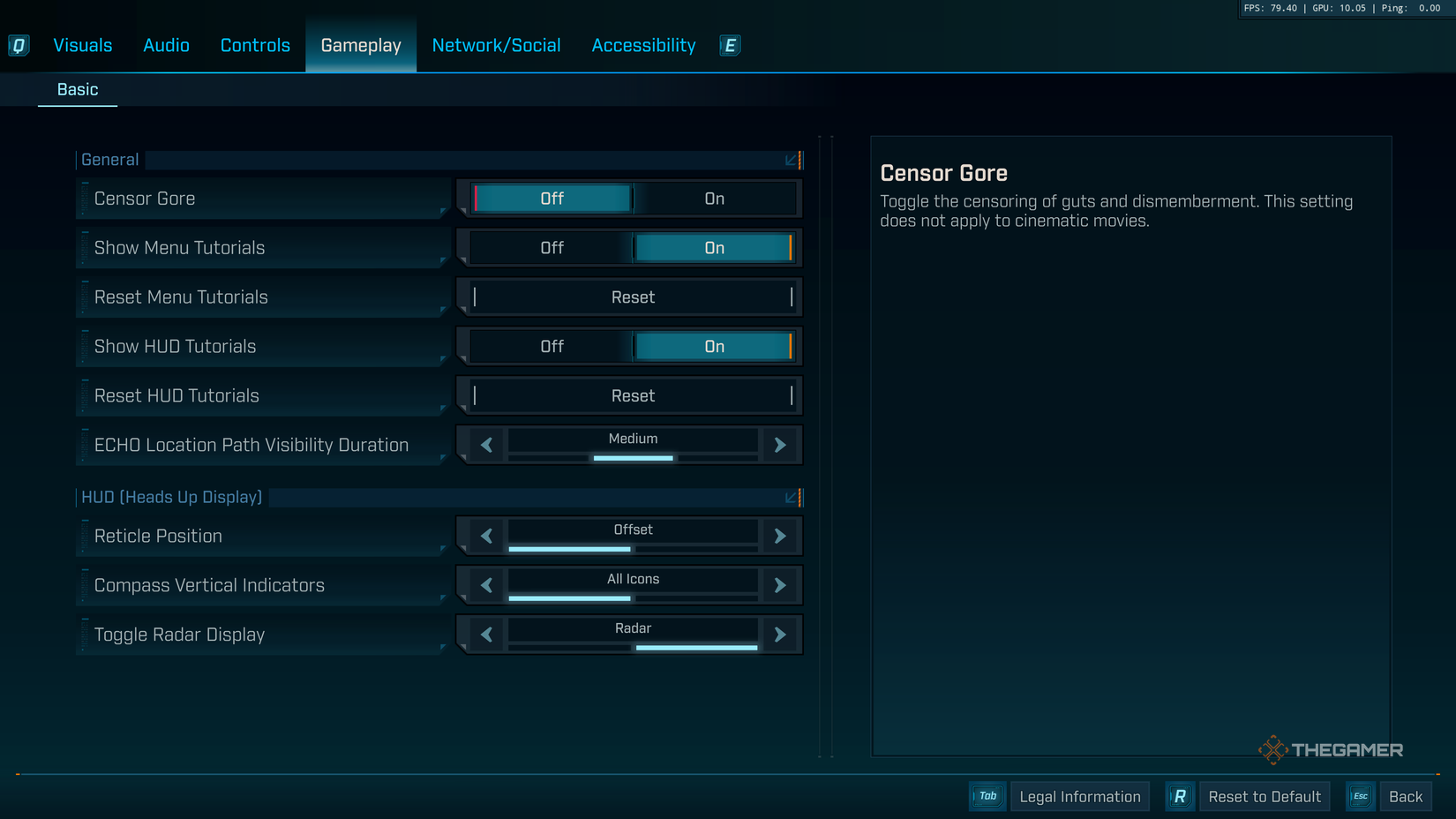 Gameplay Settings In Borderlands 4.