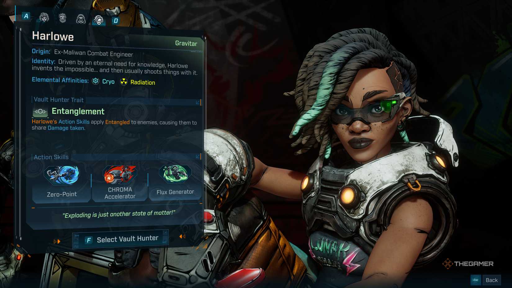 Harlowe Character Overview In Borderlands 4