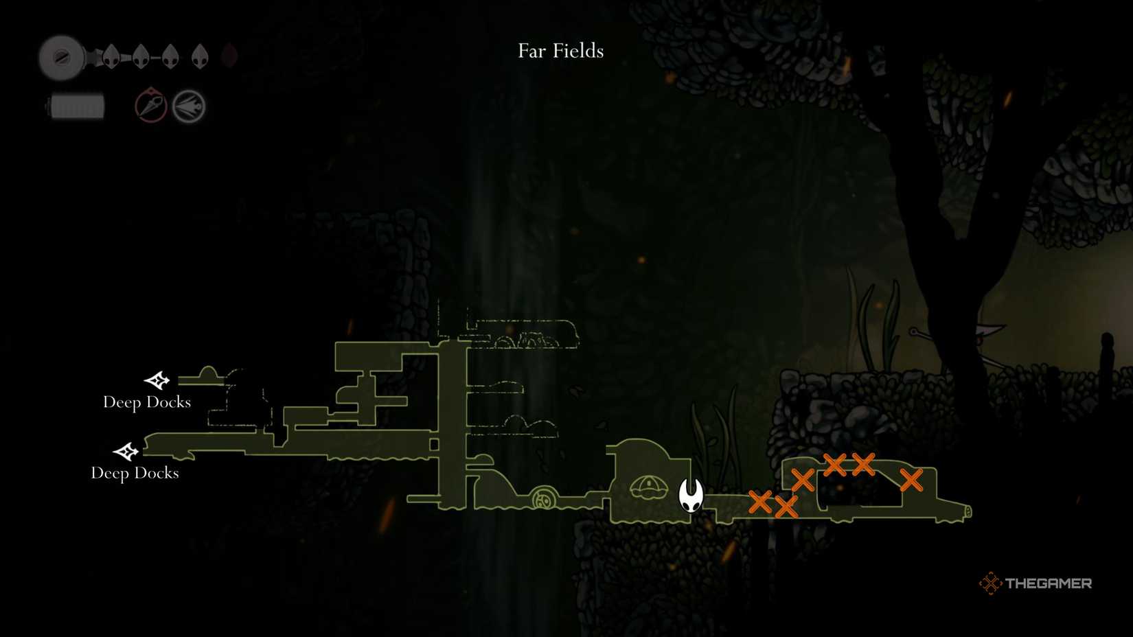 Hollow Knight Silksong all Hoker locations in Far Fields.