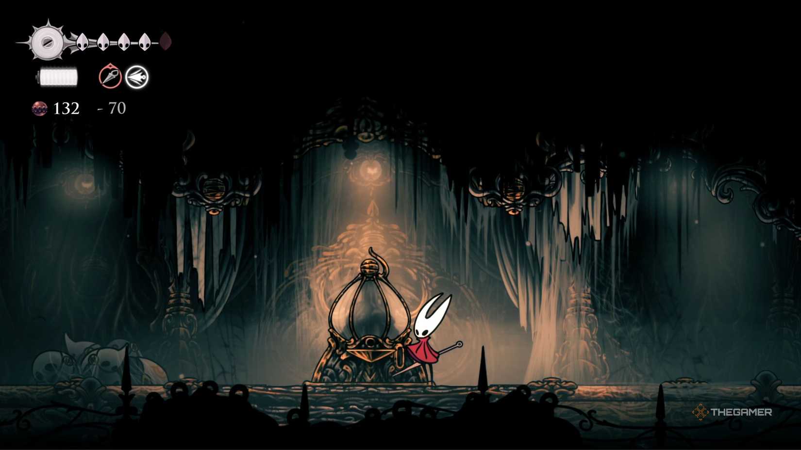 Hollow Knight Silksong Choral Chambers model for the map.