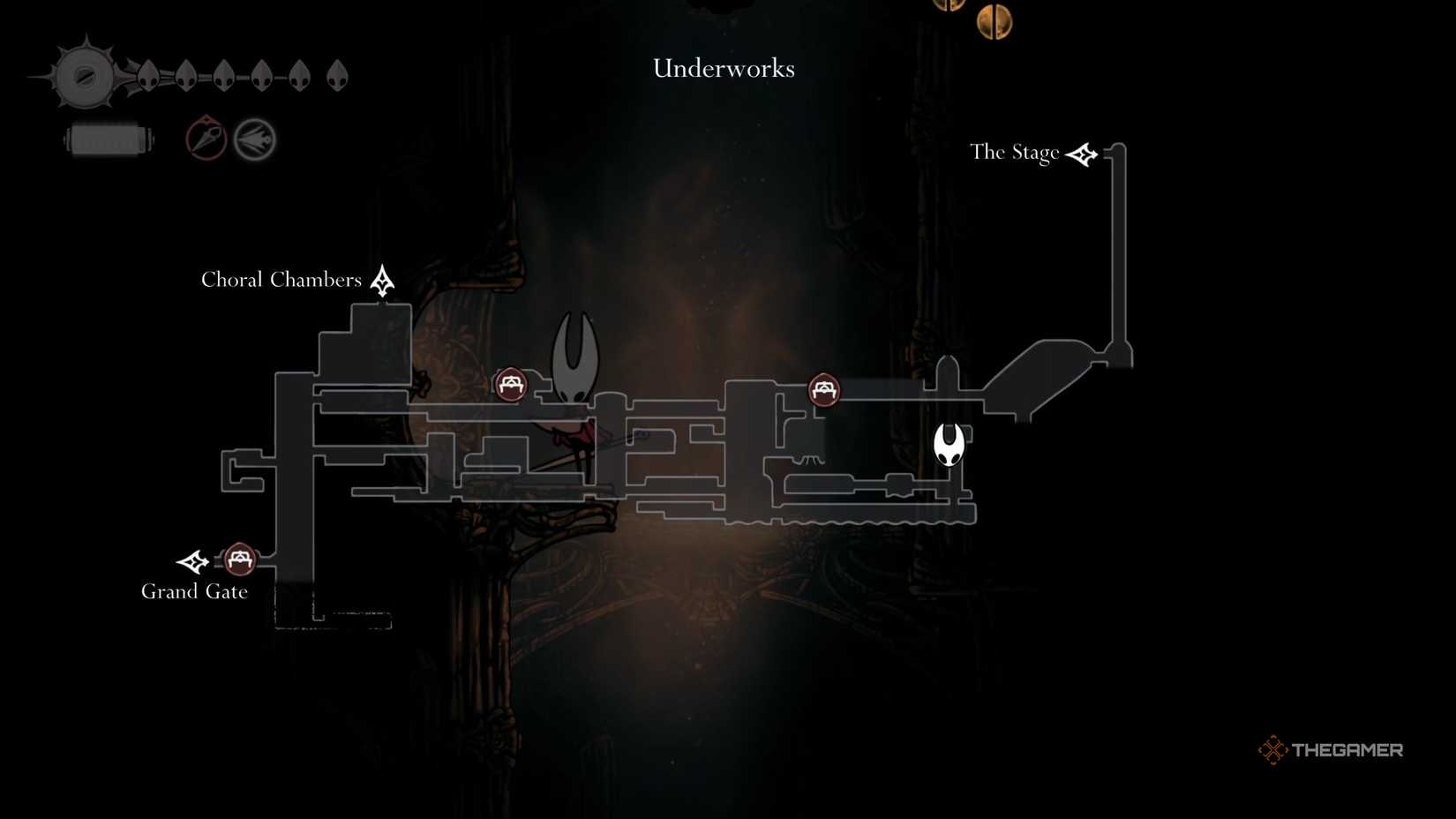 Hollow Knight Silksong Clawline ability location.