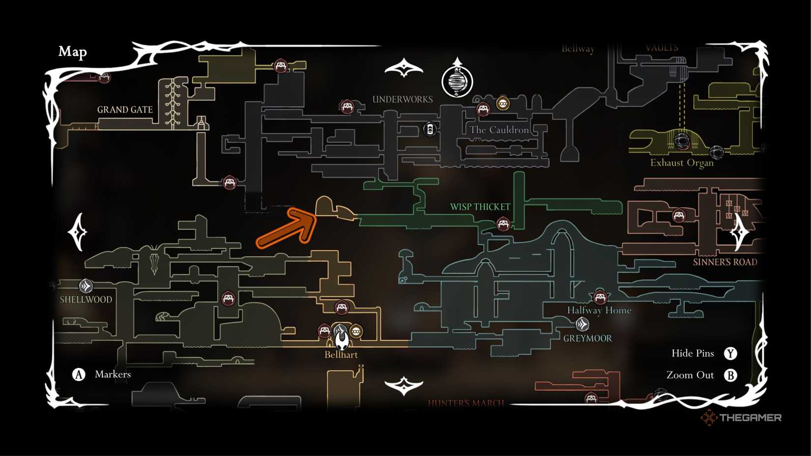 Hollow Knight Silksong Father of the Flame boss location.