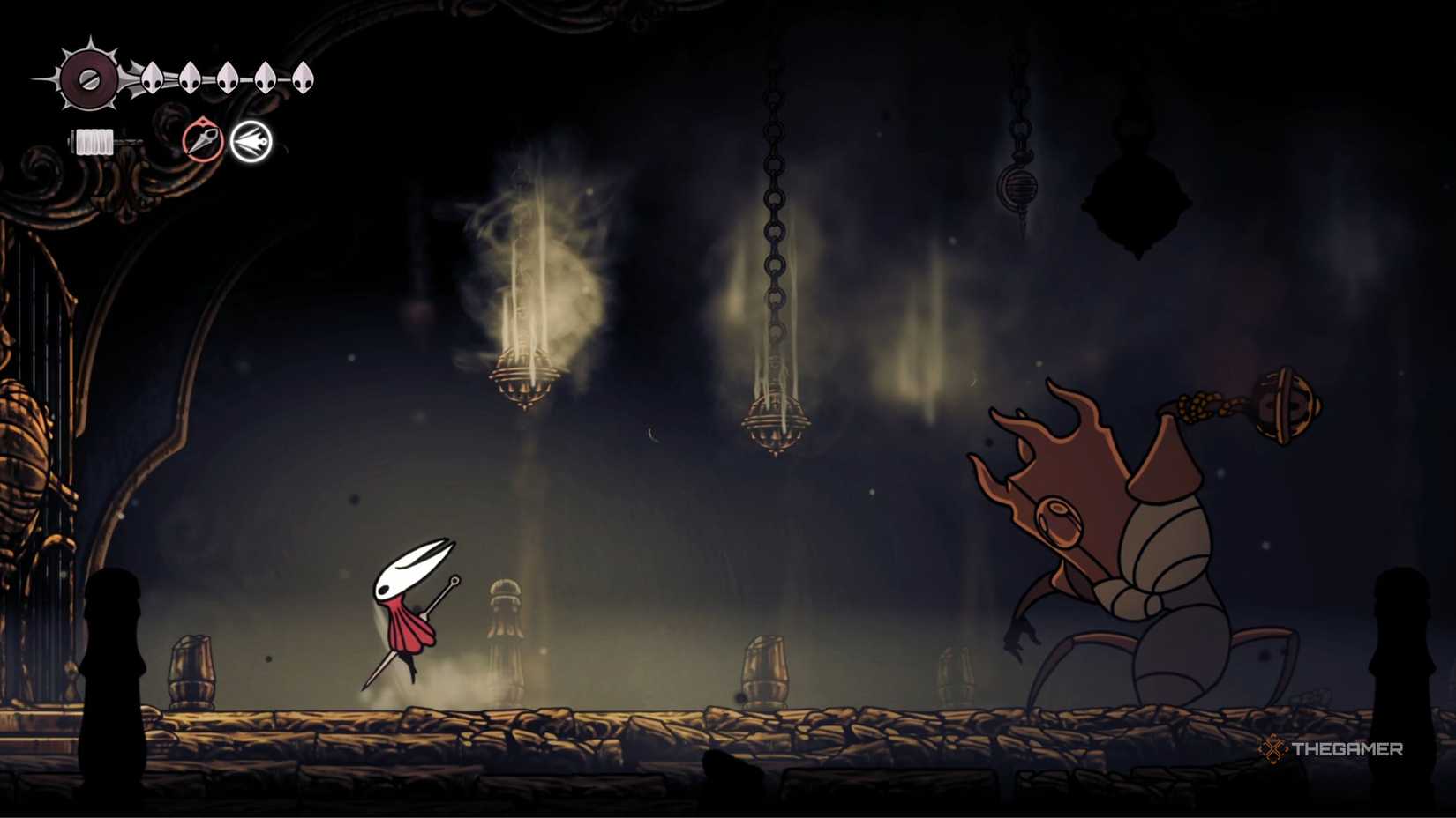 Hollow Knight Silksong Last Judge phase two attack.