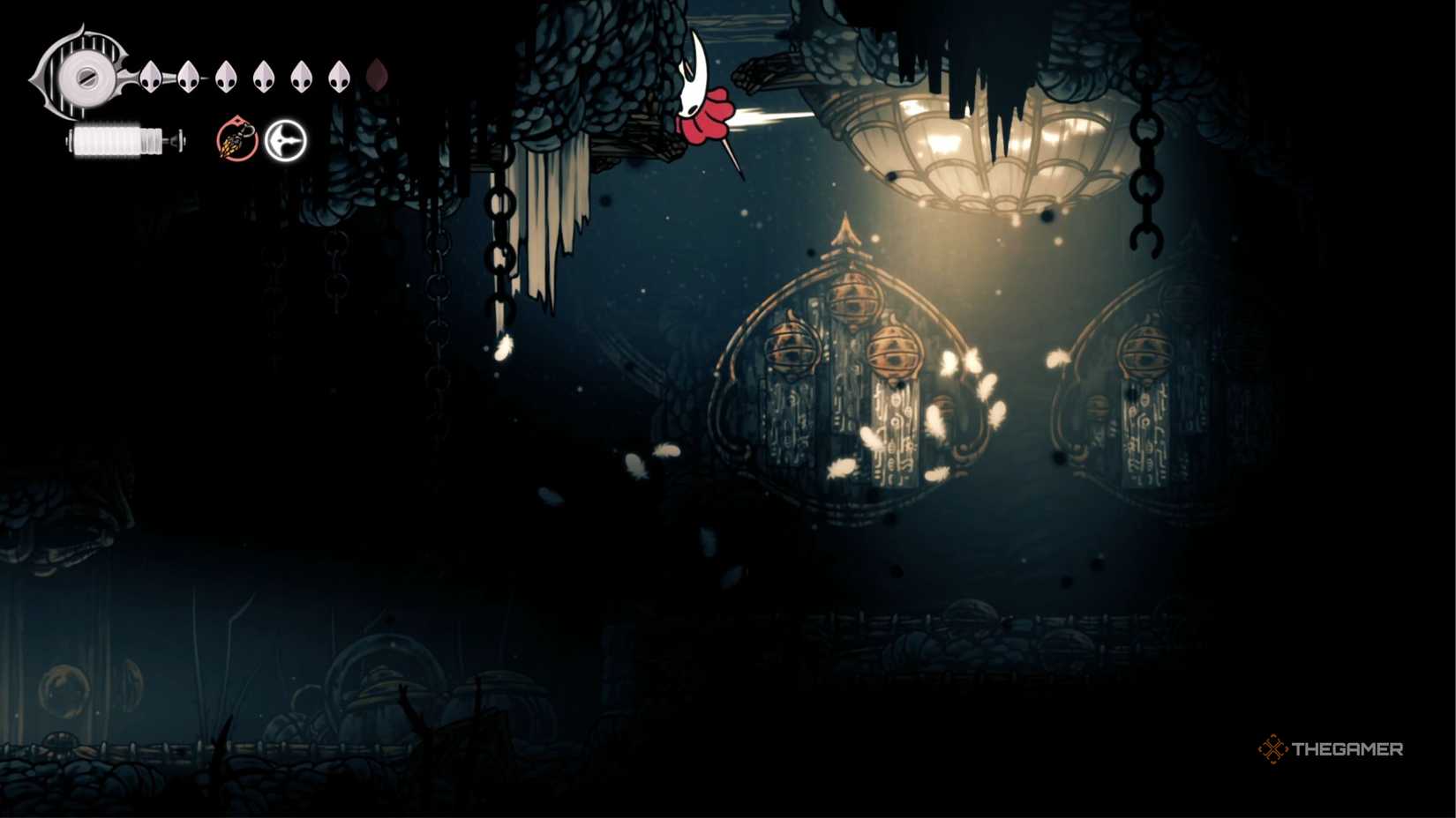 Hollow Knight Silksong secret path for the map of The Slab.
