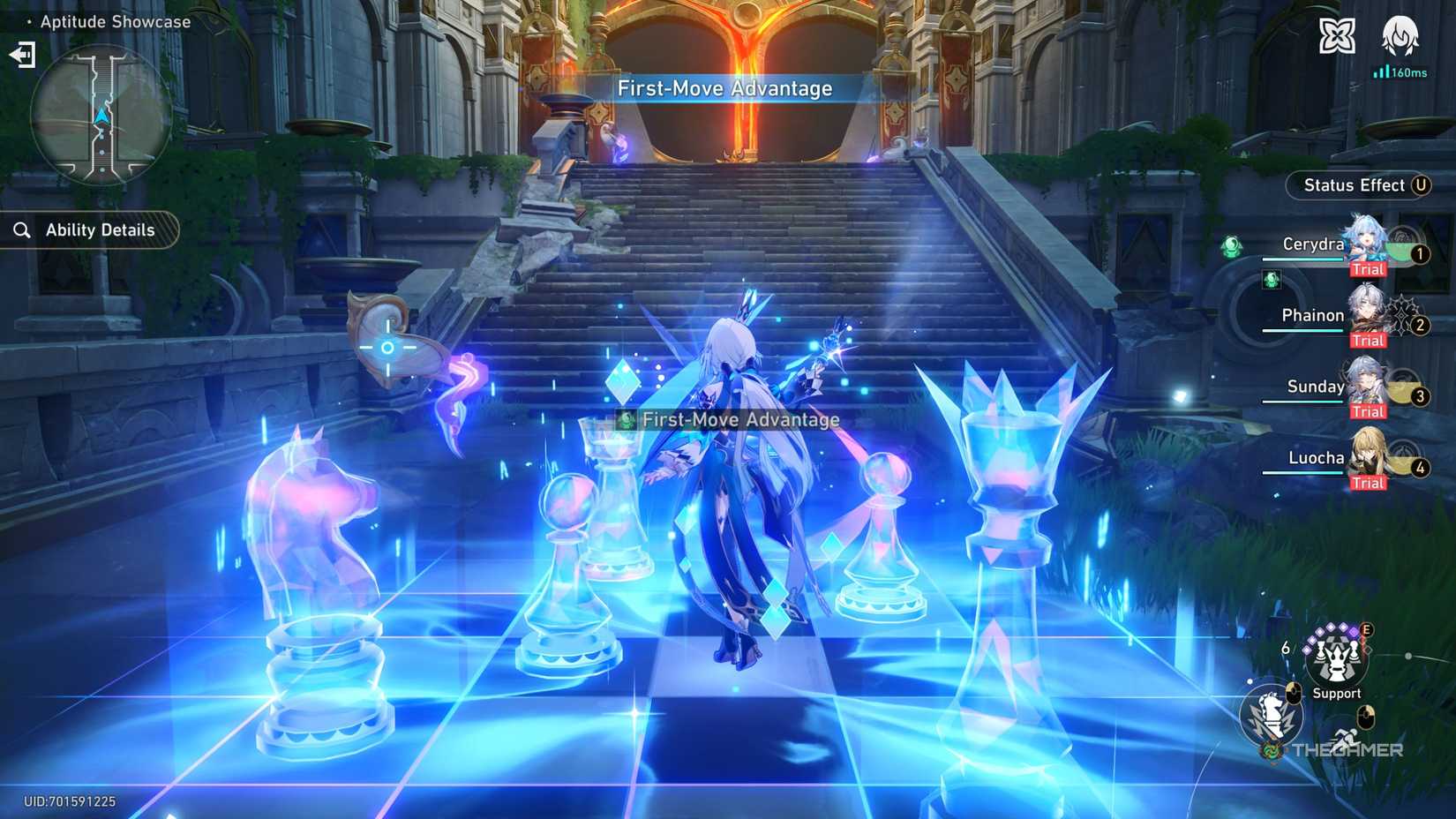 Honkai Star Rail Cerydra using her technique.