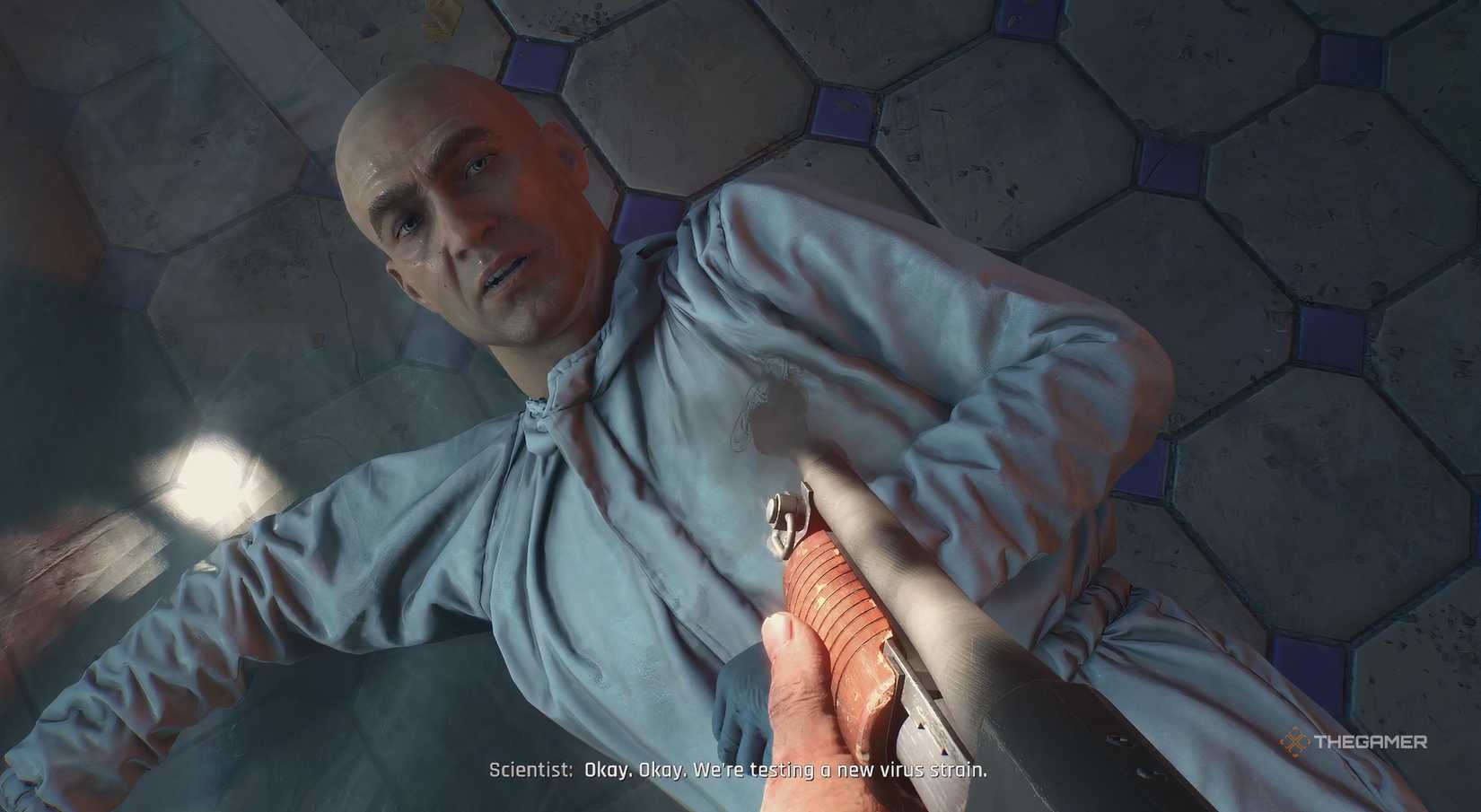 Kyle using a shotgun in Dying Light: The Beast.