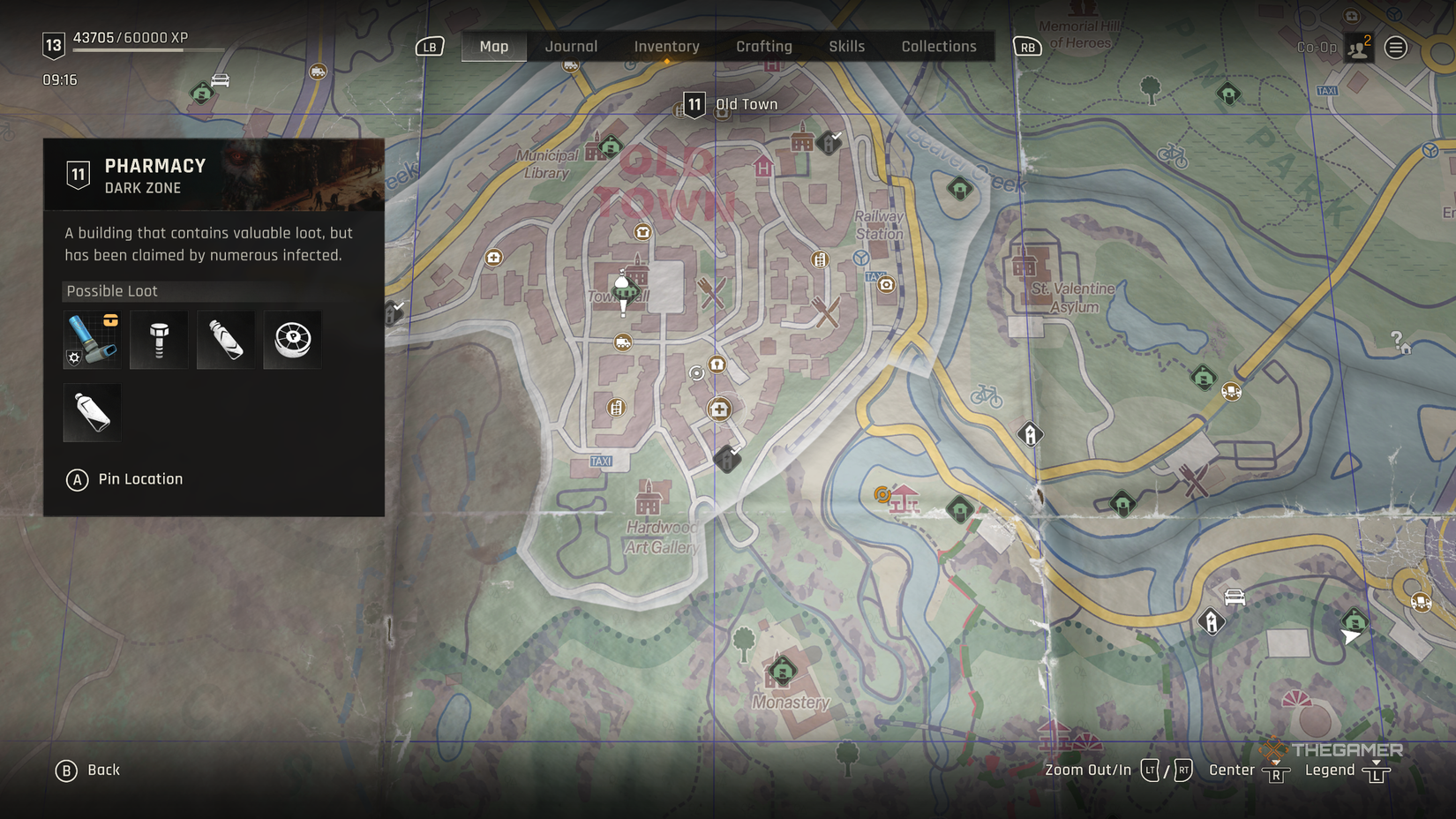 A pharmacy Dark Zone in Dying Light: The Beast.