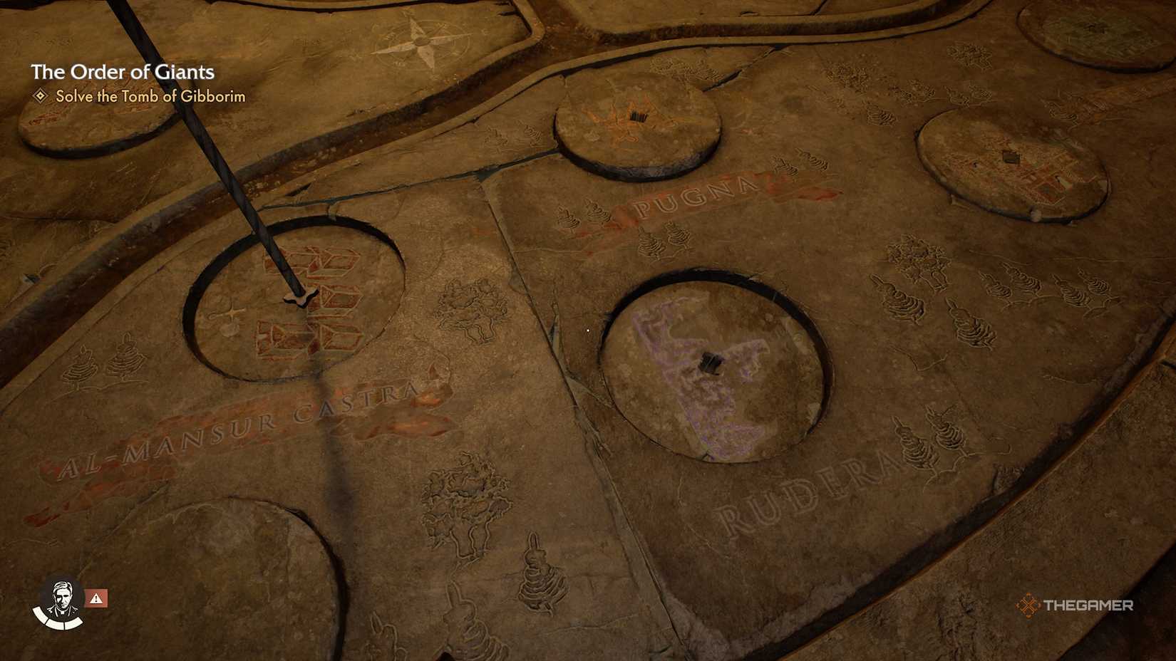 Indiana Jones and the Great Circle Sword Scepter Disc Puzzle.