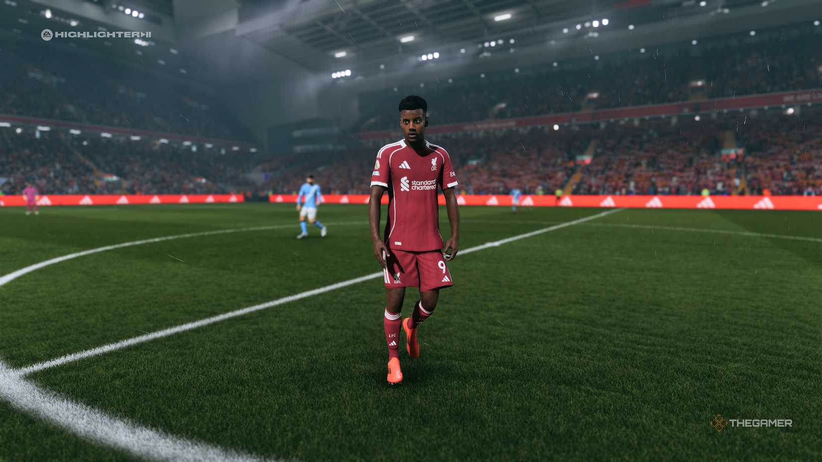 Isak in a Liverpool kit in EA Sports FC 26.