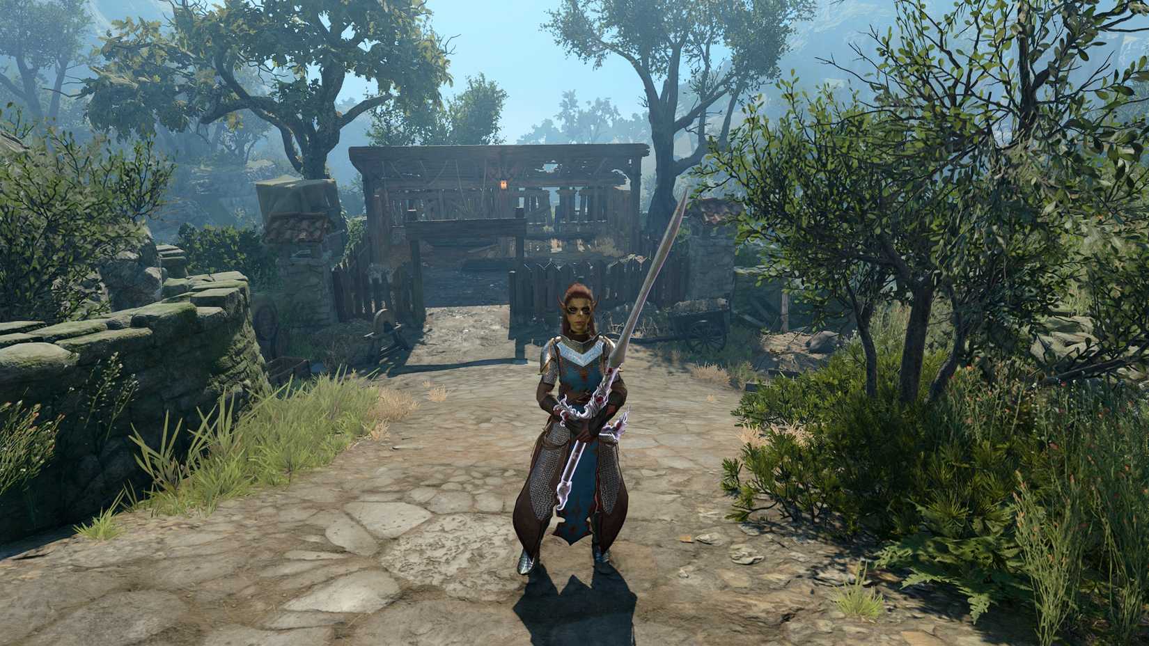 Lae'zel wielding a large Githyanki Sword in Baldur's gate 3