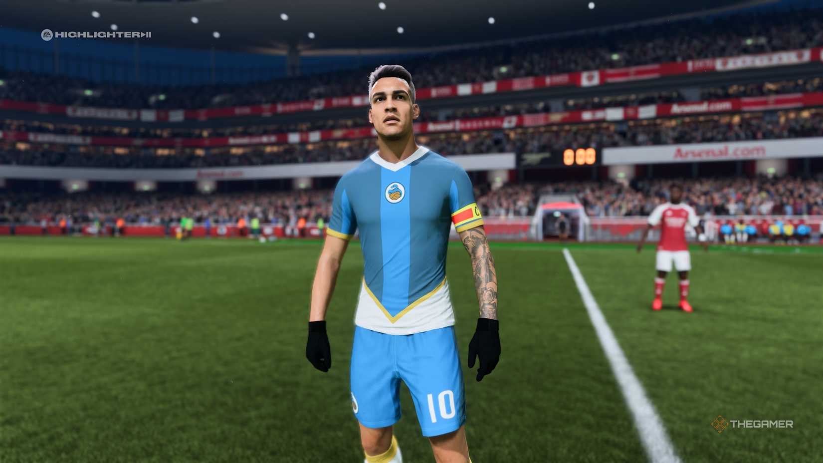 Lautaro Martinez waiting for kick off in EA Sports FC 26.