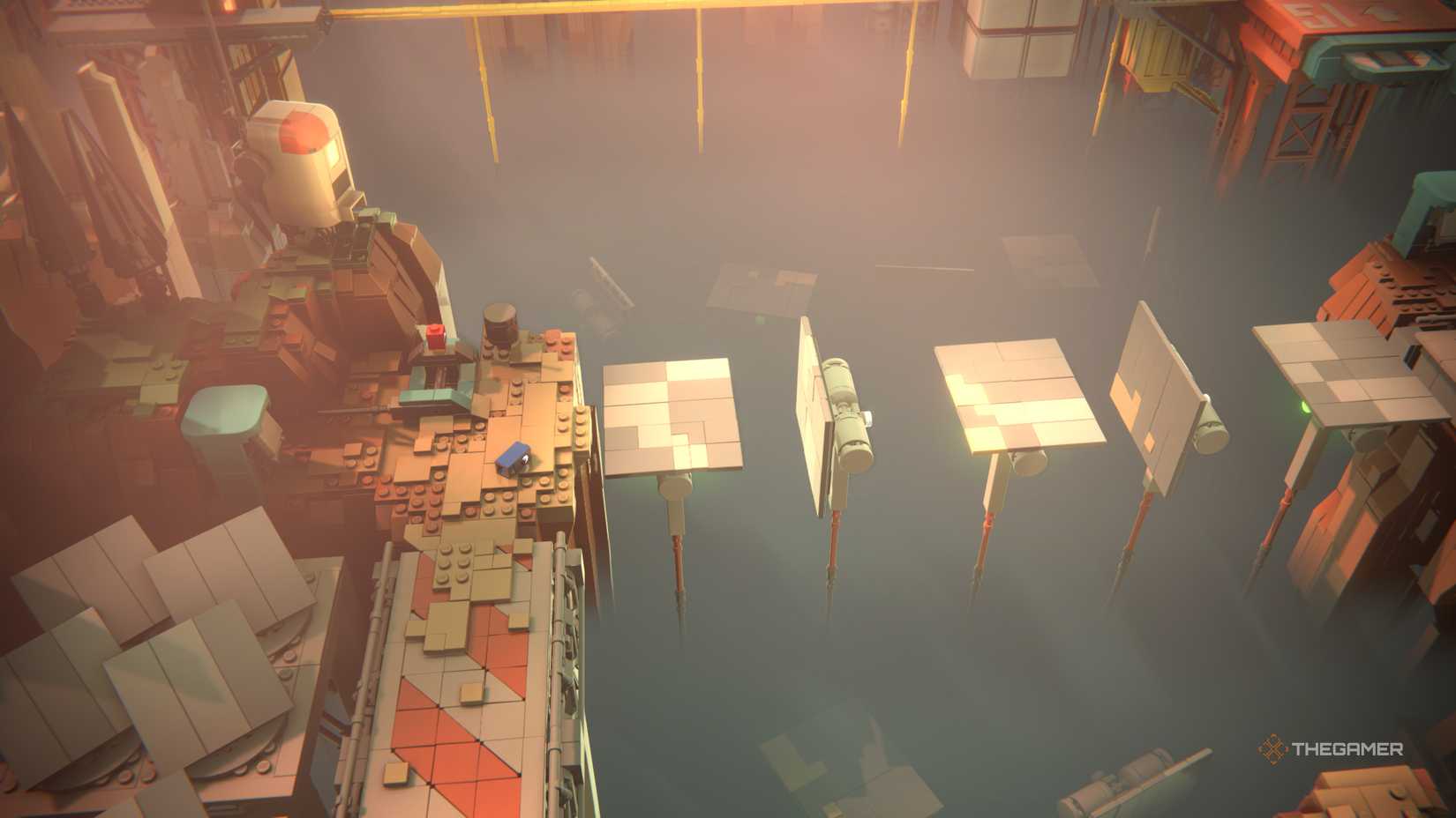 The Checkered Panel Puzzle Start in Lego Voyagers.