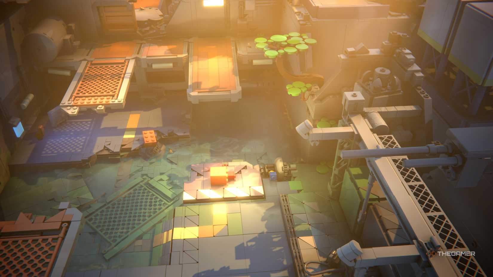 The Launching Bridge Puzzle Flinging Bricks in Lego Voyagers.