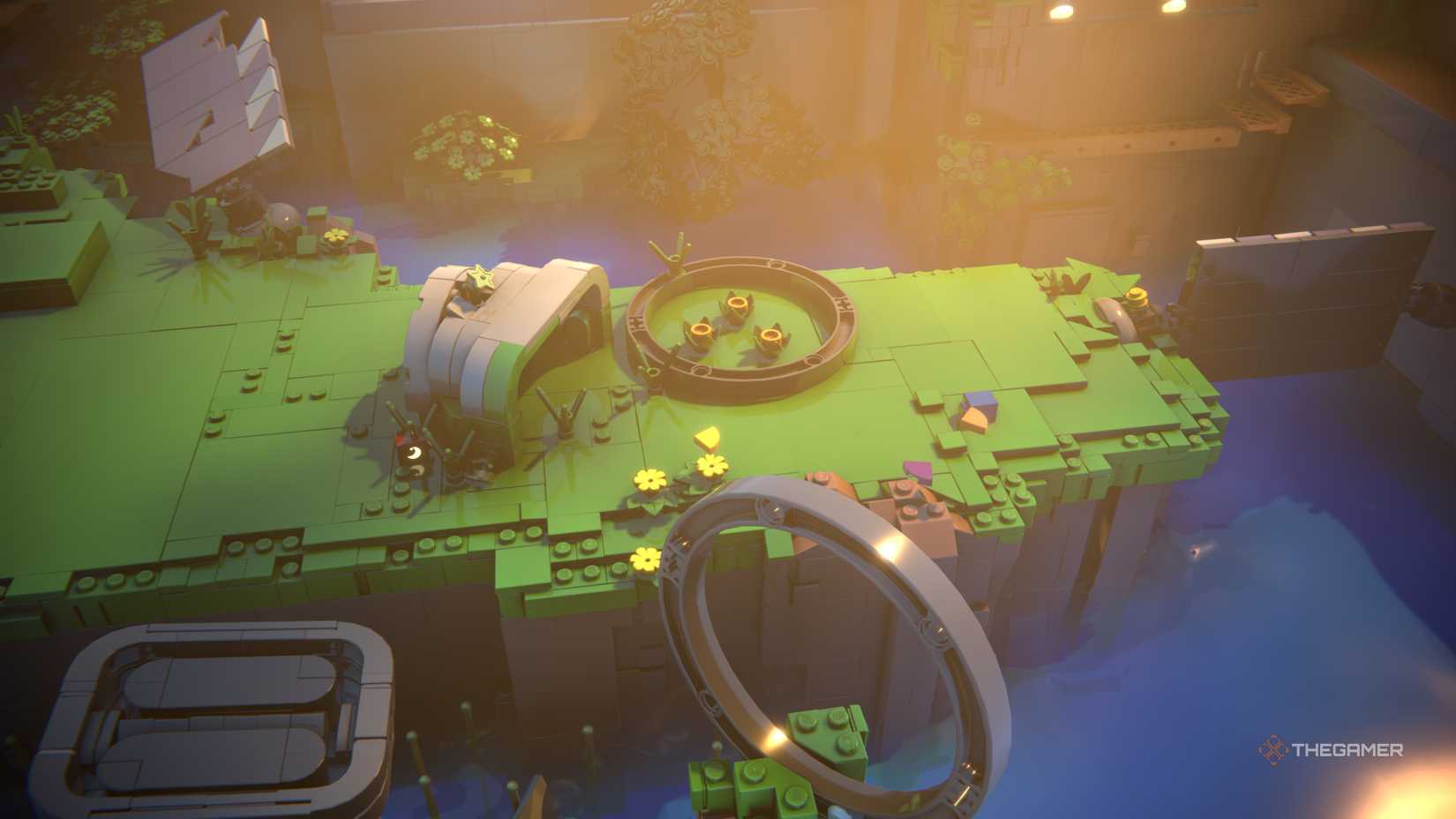 The Launching Bridge Puzzle Puzzle Start in Lego Voyagers.