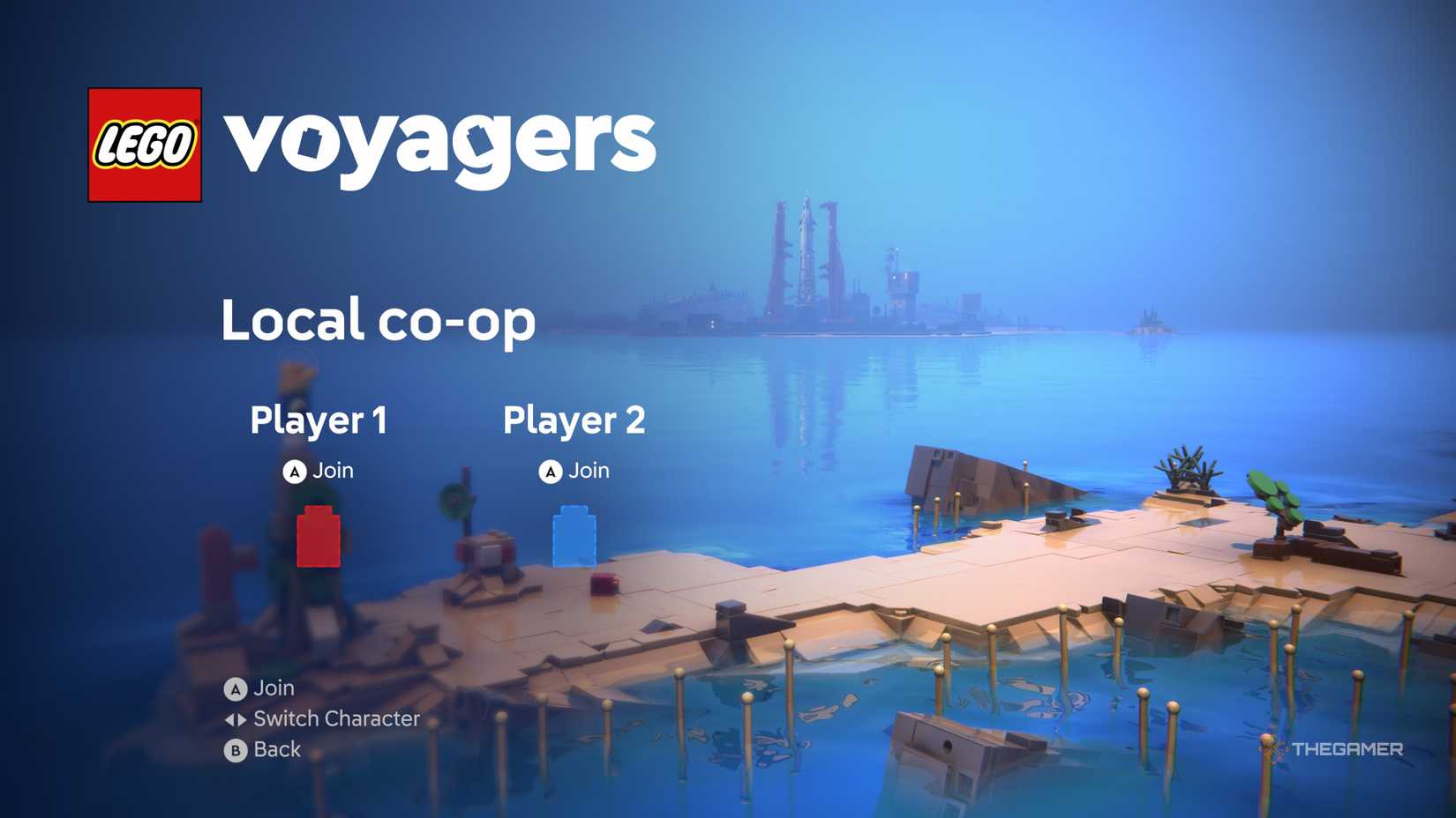 The Local Co-Op screen in Lego Voyagers.