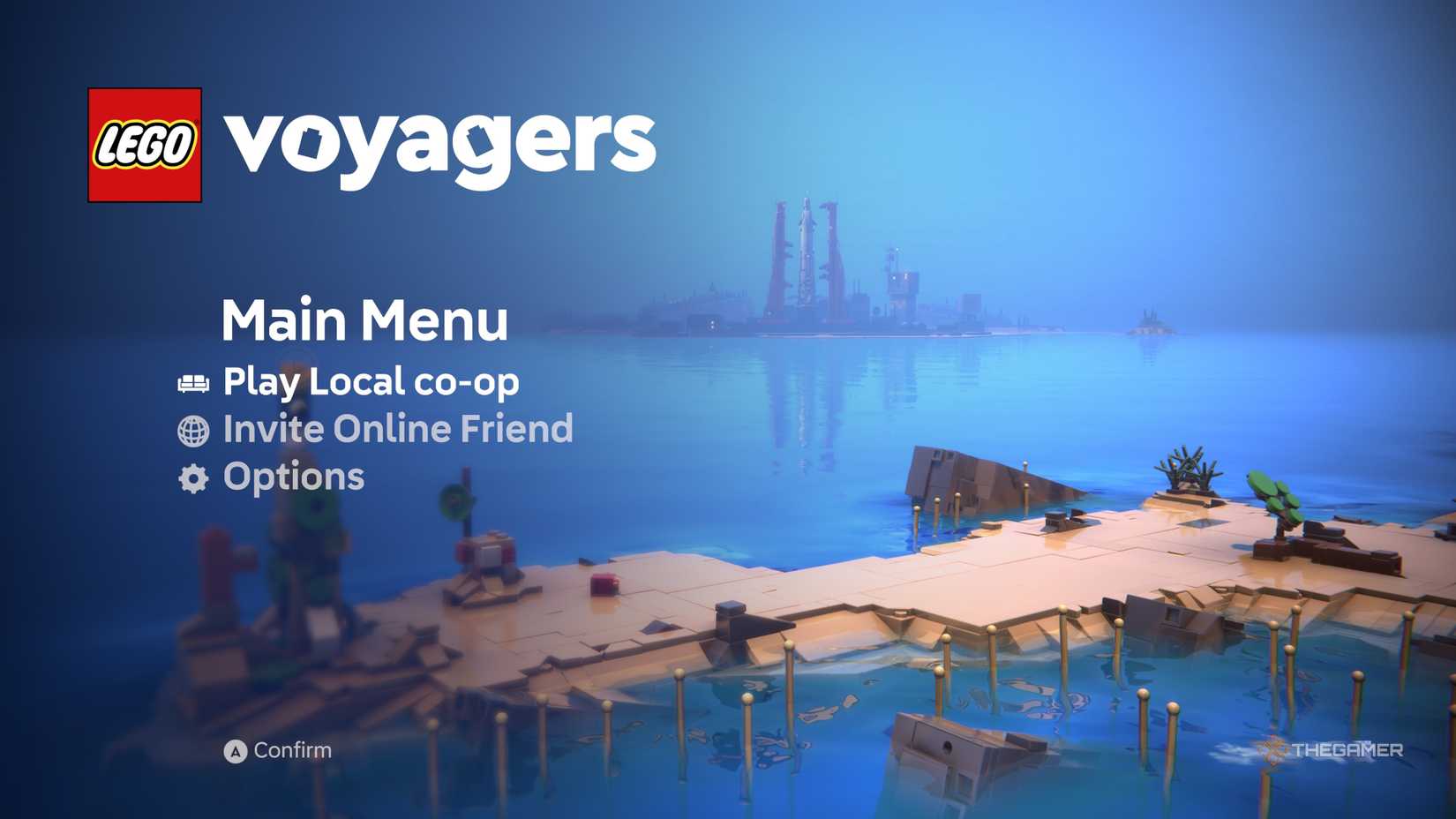 The Main Menu of Lego Voyagers.
