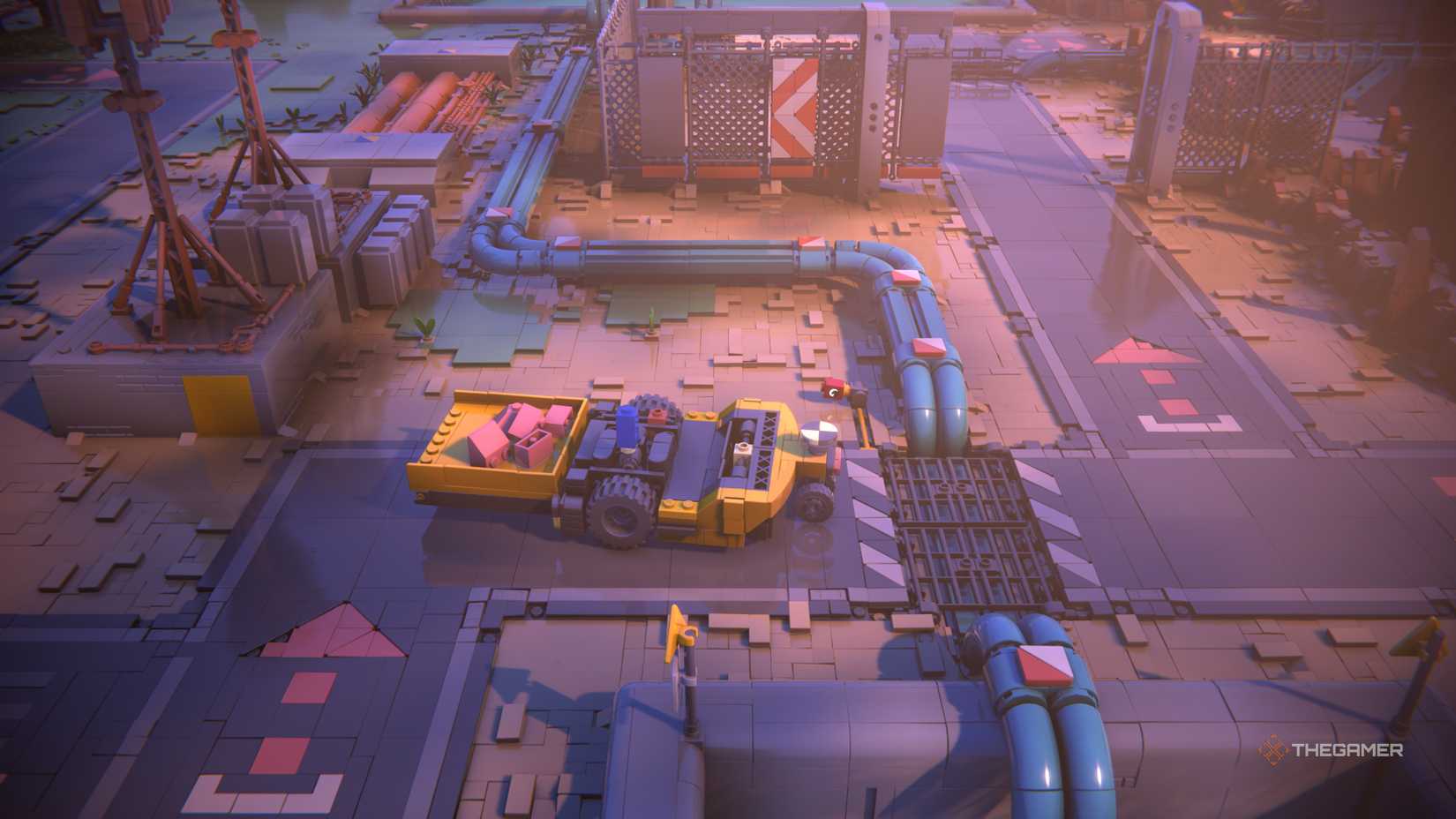 Rebuilding The Train Tracks First Blockade in LEGO Voyagers.