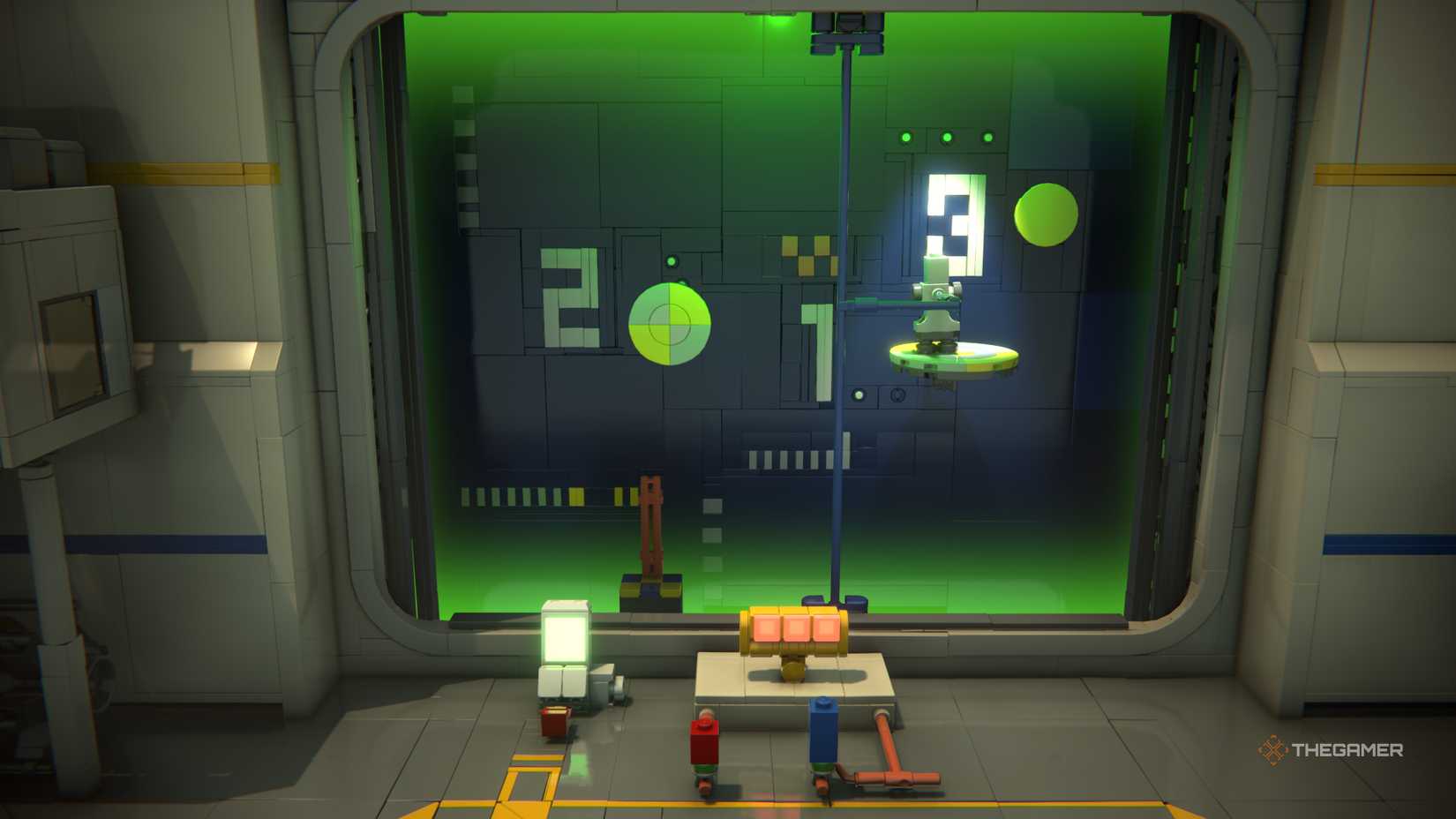 The Rocket Landing Training in Lego Voyagers.