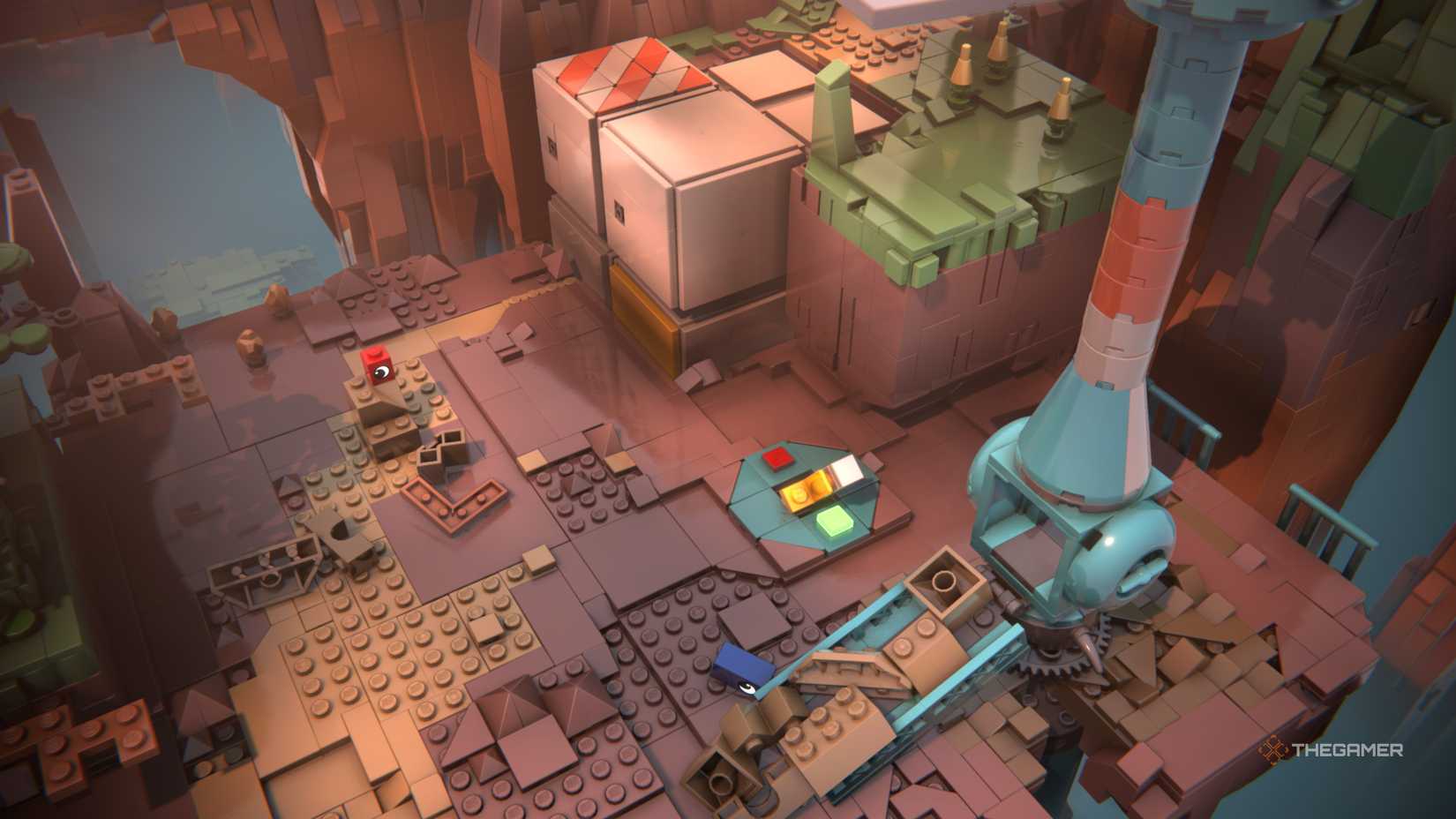 The Tic Tac Toe Puzzle Lead Up in Lego Voyagers.