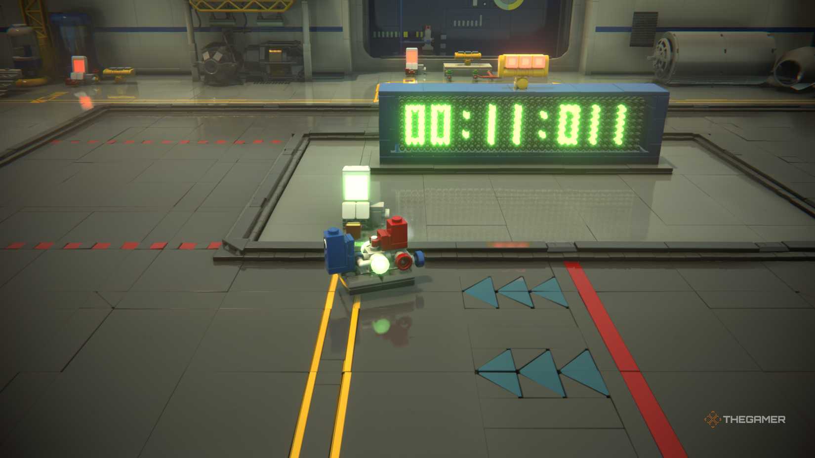 The Training Room Puzzles No Friction Race in Lego Voyagers.