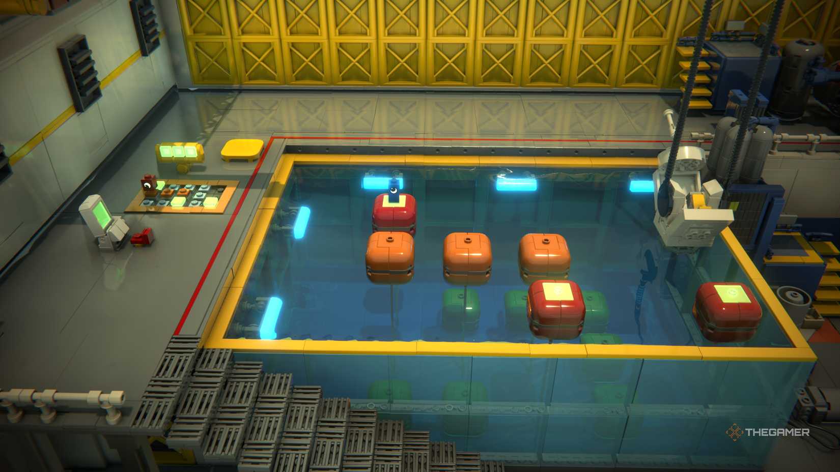 The Sea Landing Water Training in Lego Voyagers.