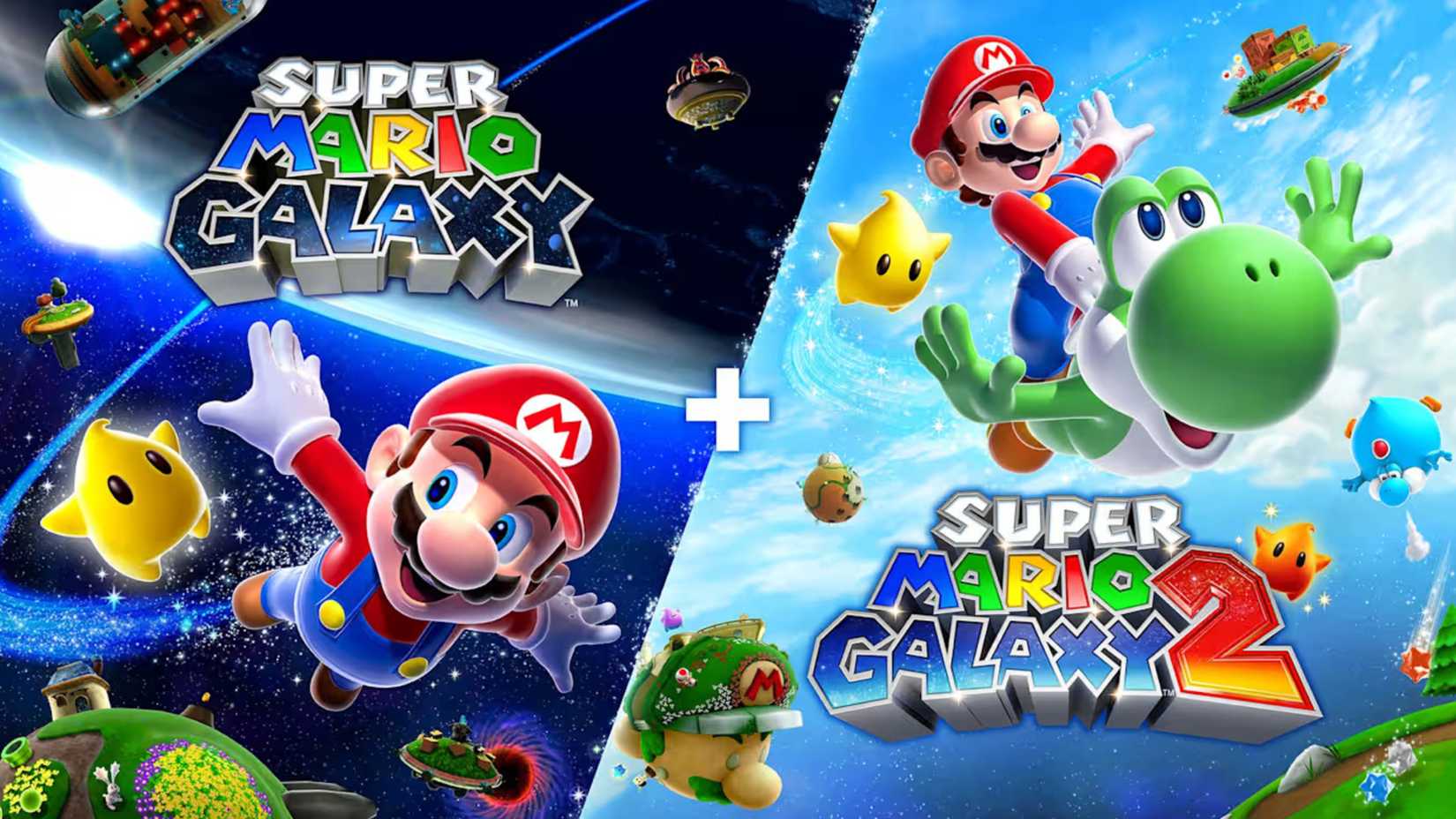 super mario galaxy and galaxy 2 twin pack cover art.