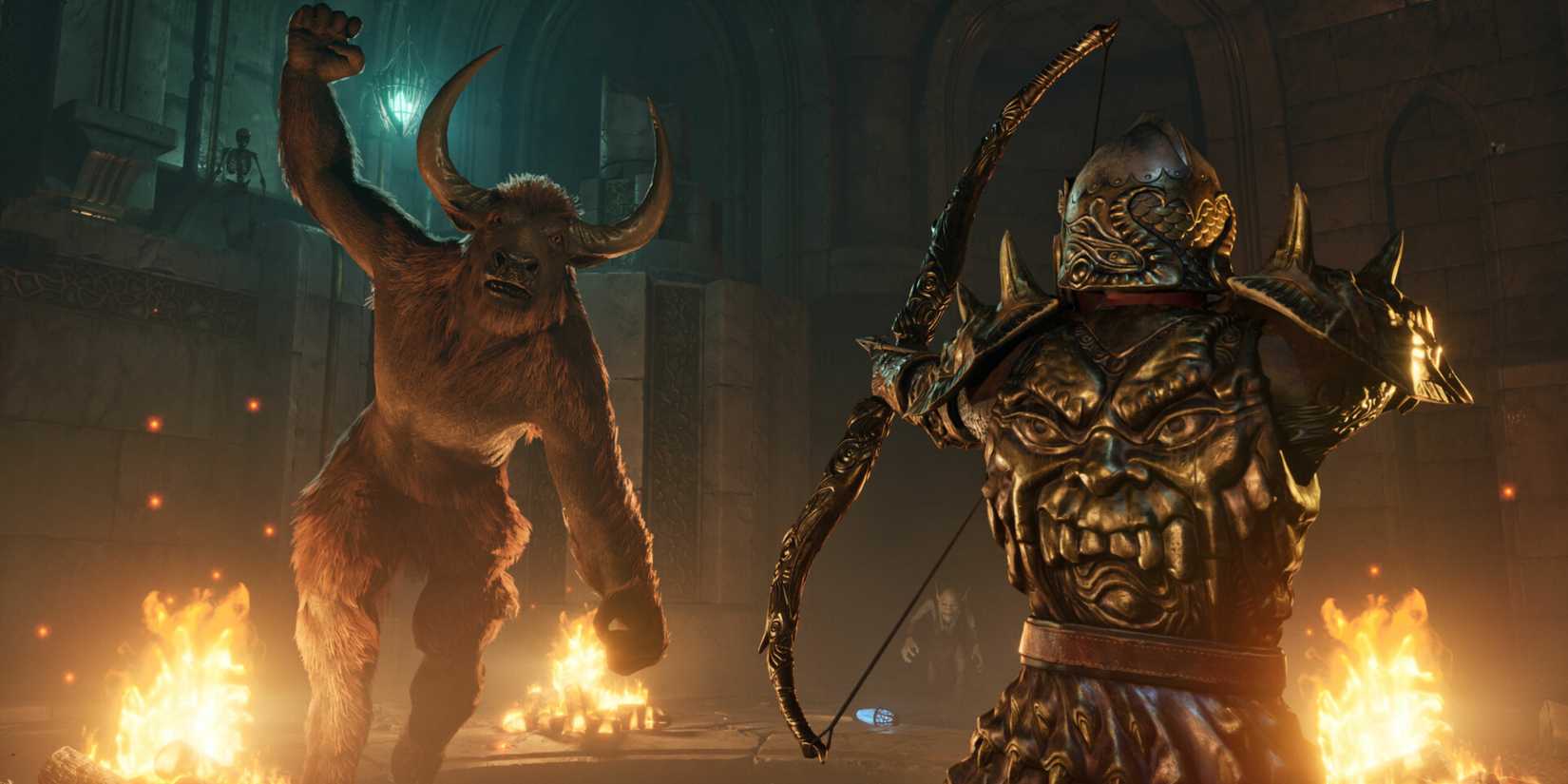 archer aiming at a monster in oblivion remastered.
