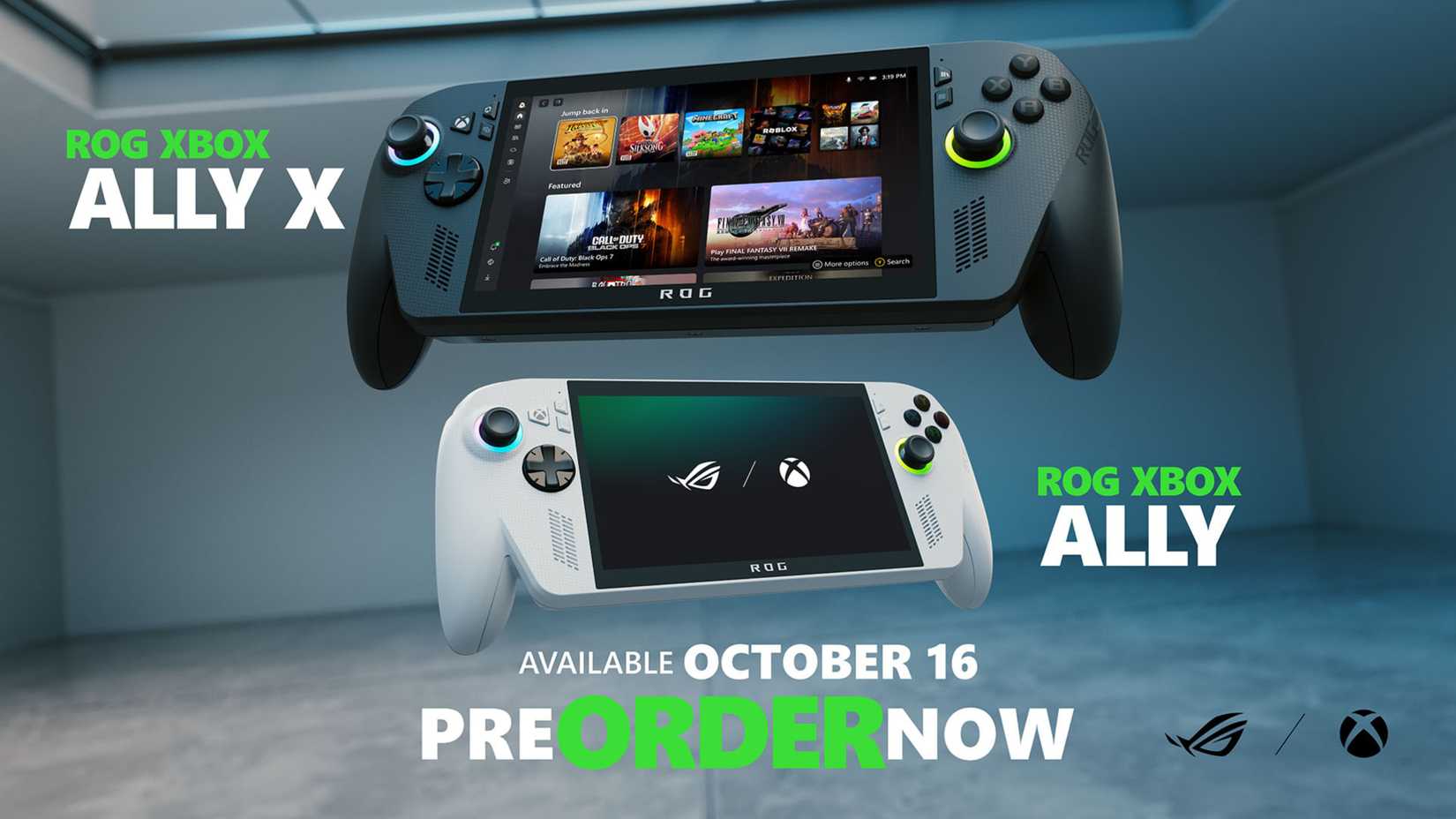 xbox ally and the xbox ally x.