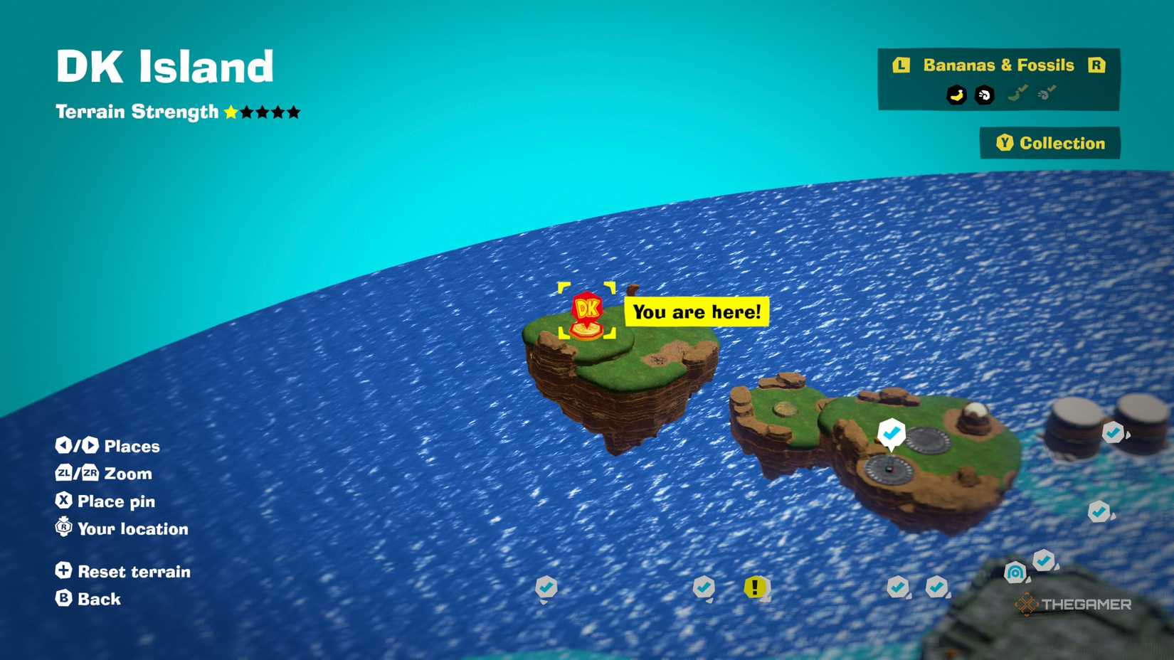 Near Bananadiumtone bonus level location on DK Island in Donkey Kong Bananza.