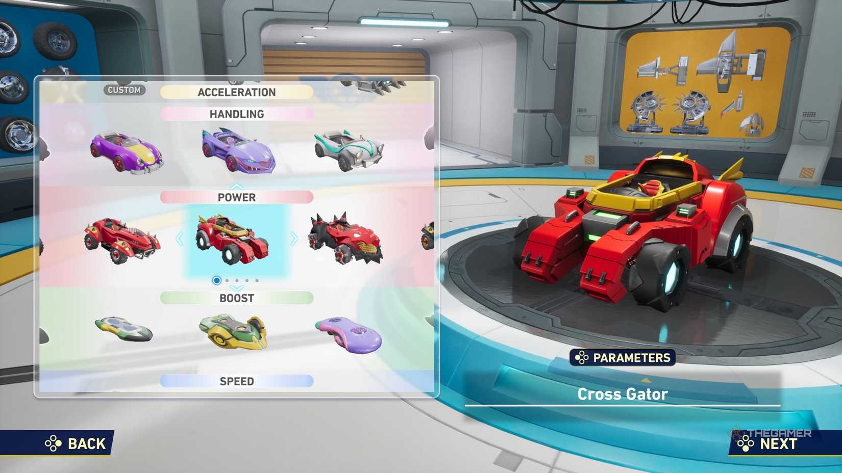 Nine customized Machines in Sonic Racing CrossRoads.