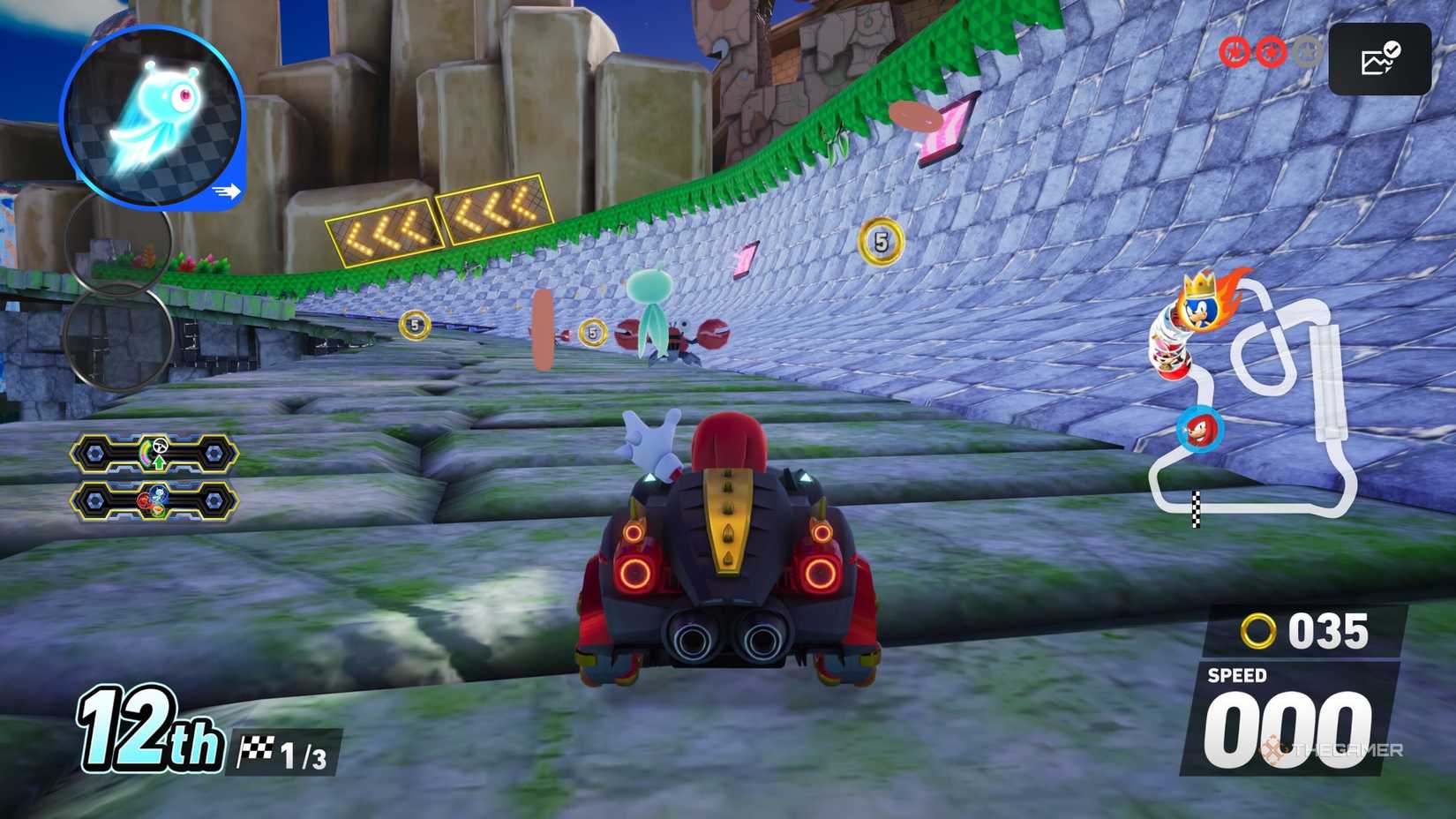 Northstar Islands Red Star Rings in Sonic Racing CrossWorlds.